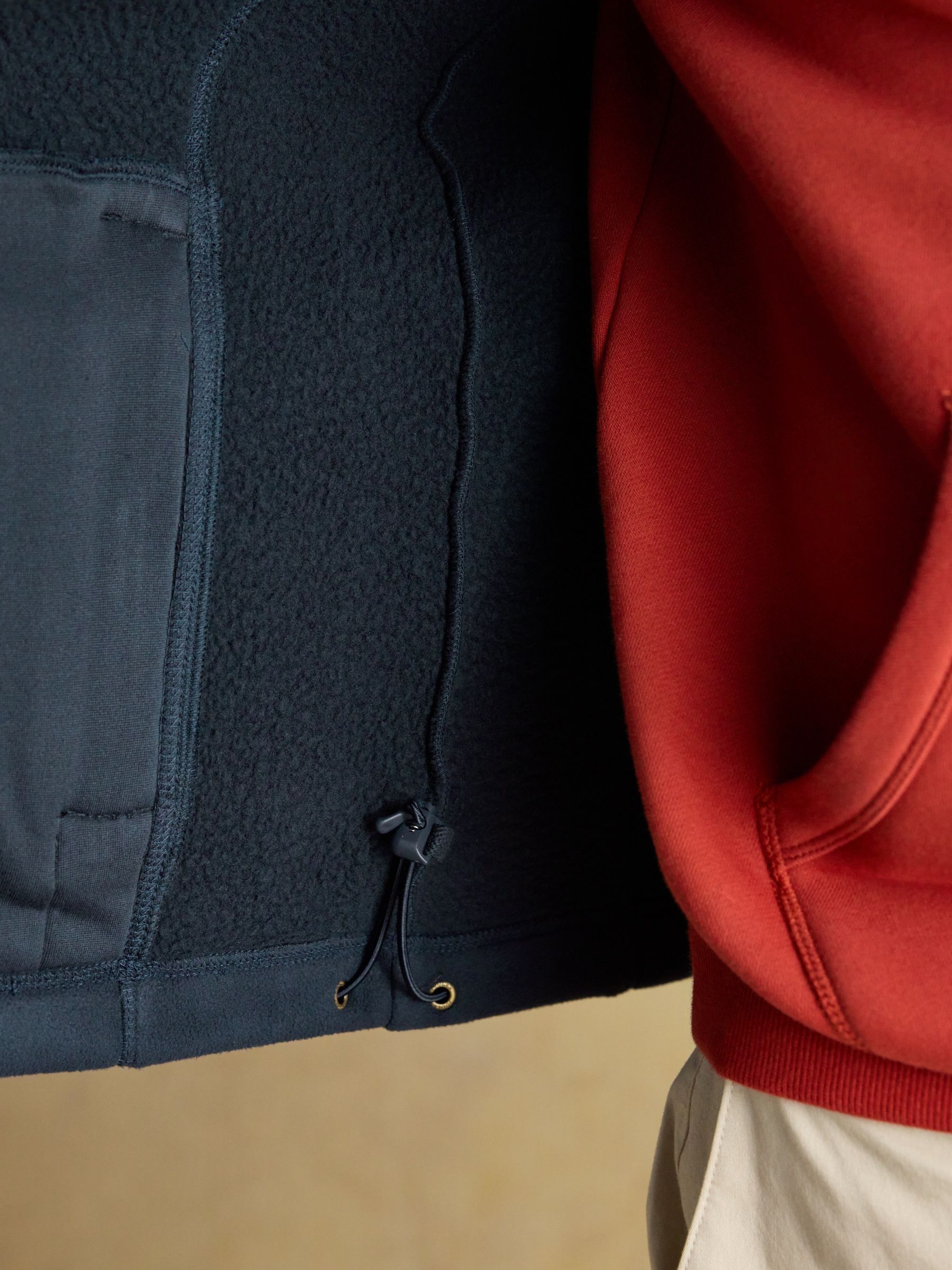 Heritage Fleece Navy Gilet - Image 9 of 13