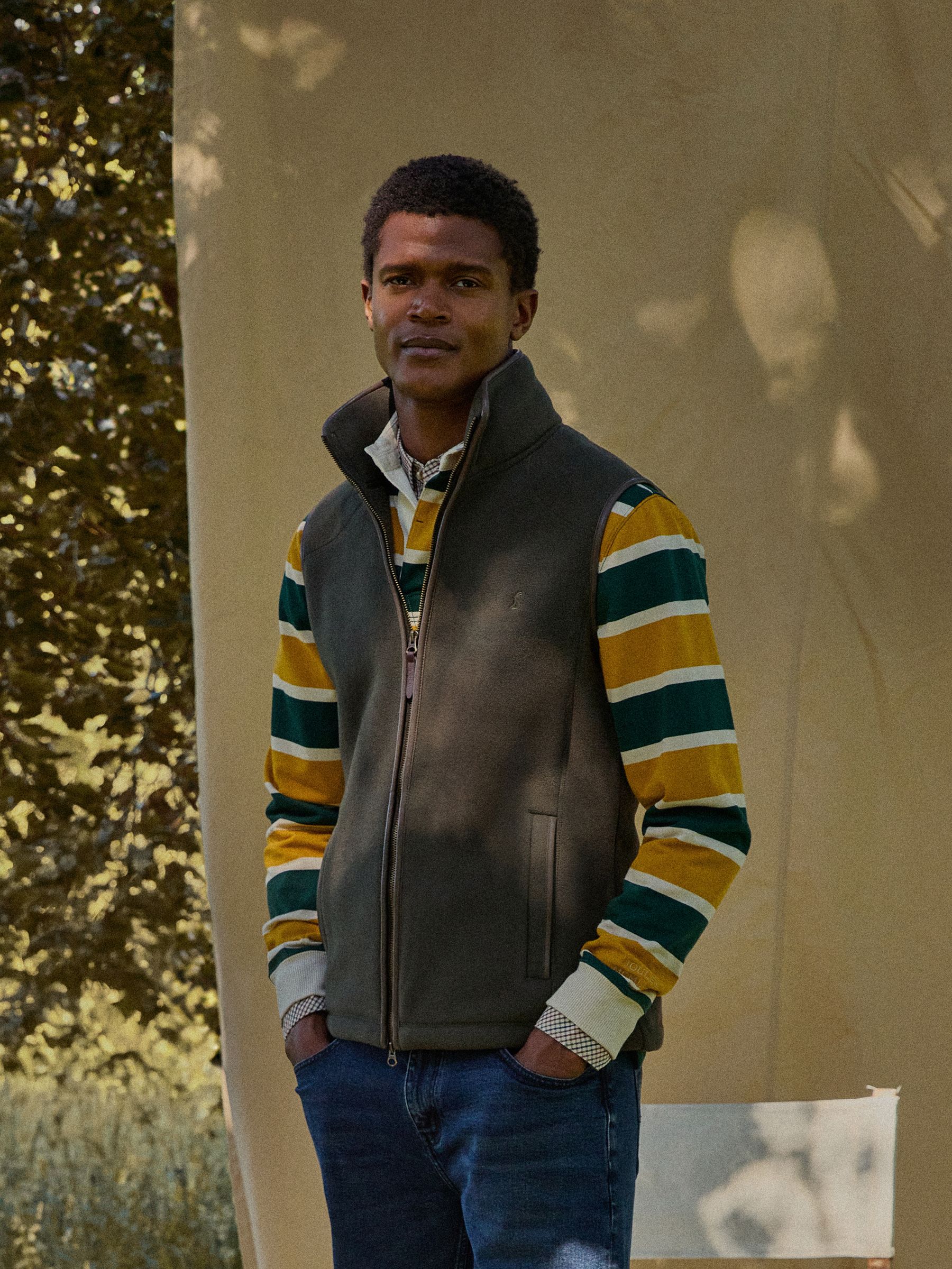 Heritage Fleece Green Gilet - Image 1 of 10