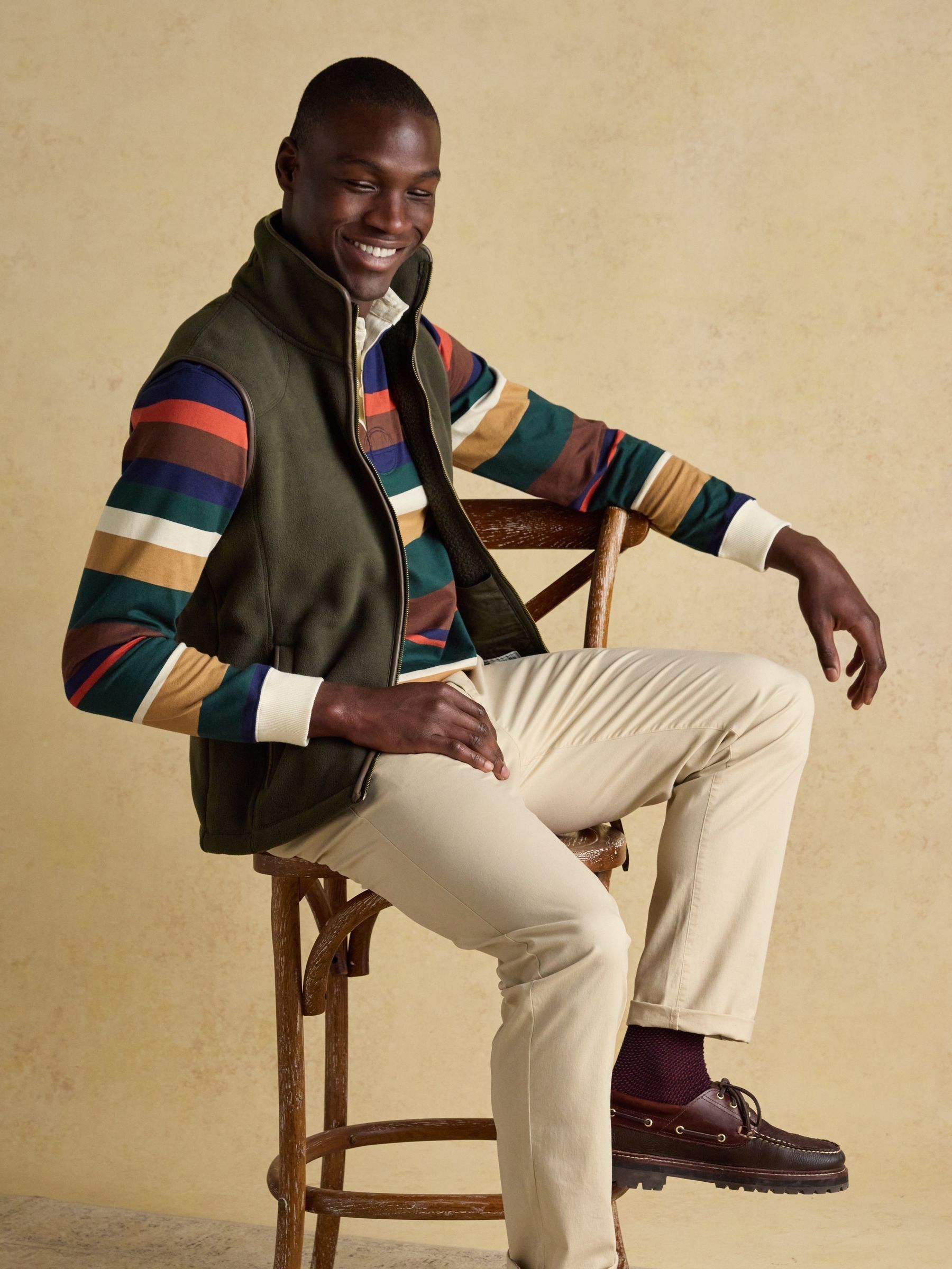 Heritage Fleece Green Gilet - Image 8 of 10