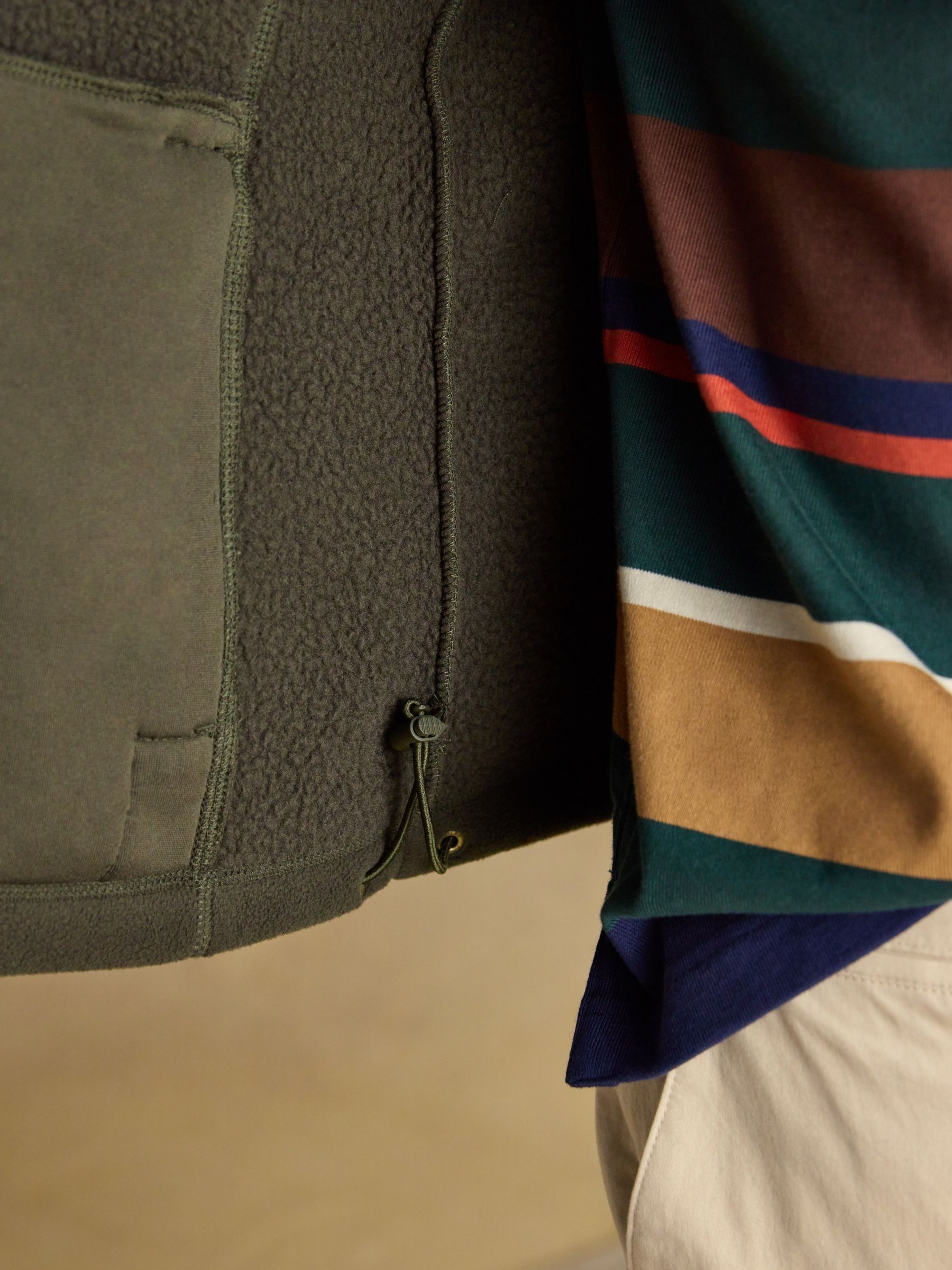 Heritage Fleece Green Gilet - Image 9 of 10