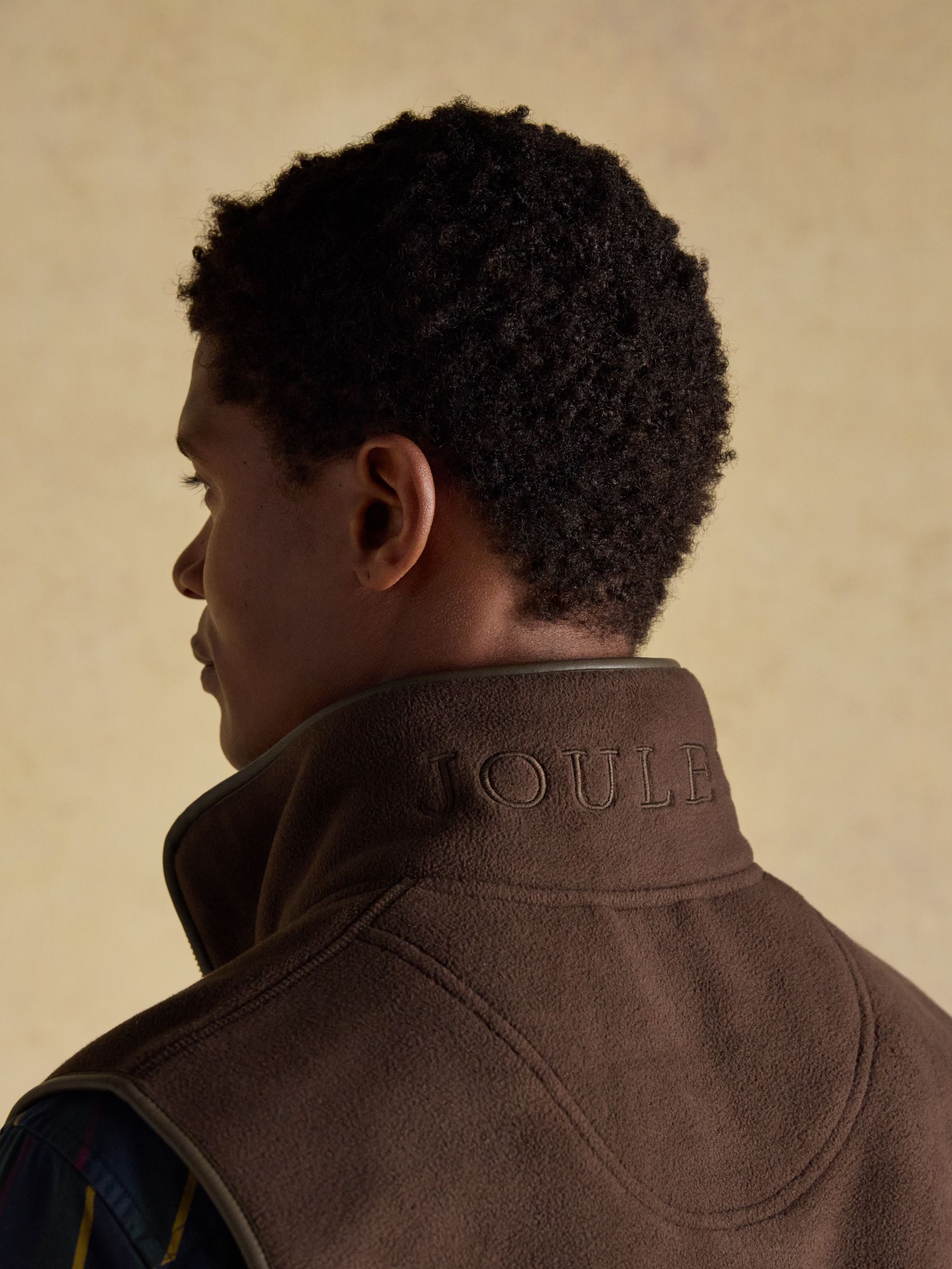 Heritage Fleece Brown Gilet - Image 10 of 15