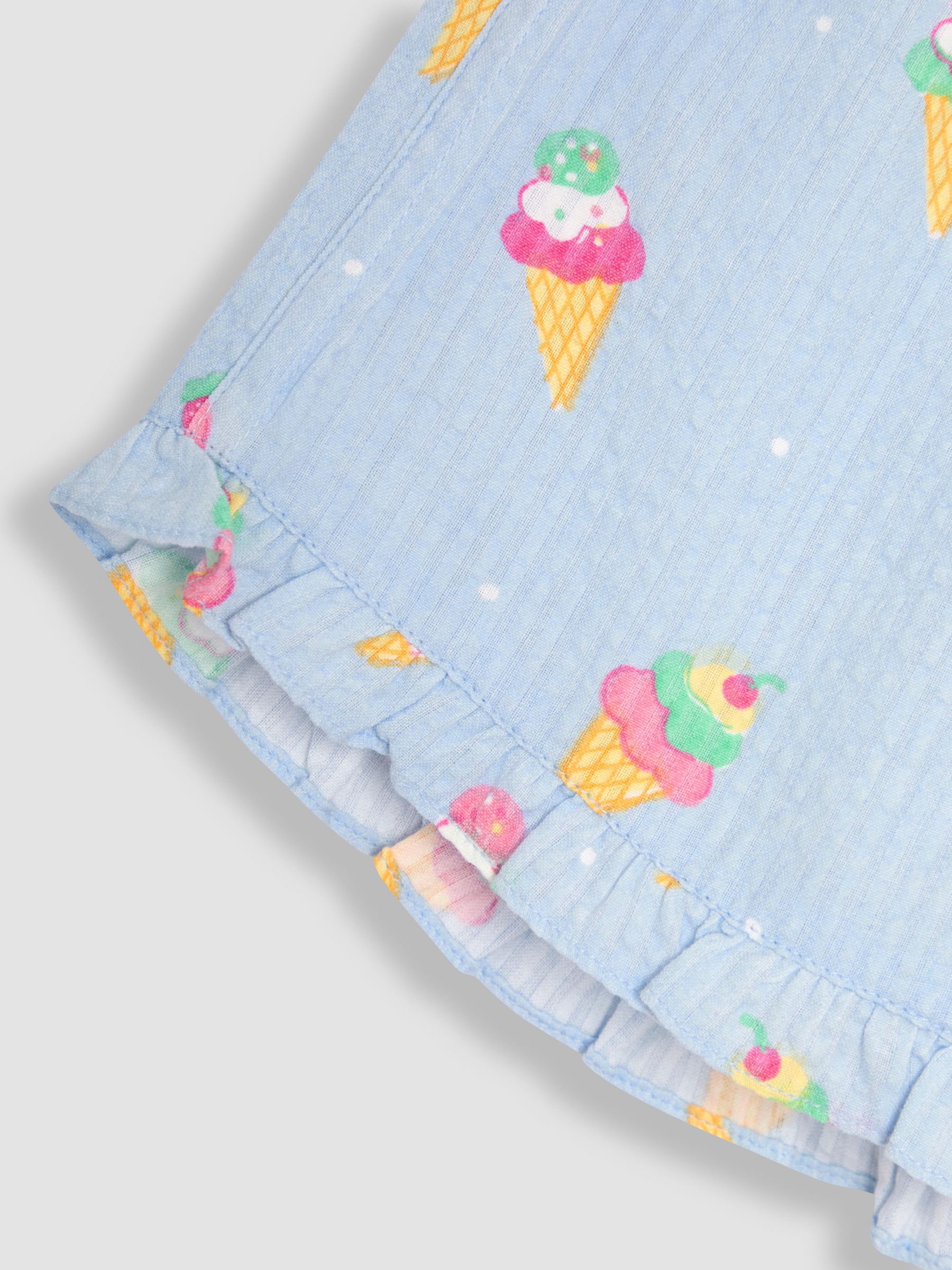 Pale Blue Print Woven Pyjamas - Image 11 of 11