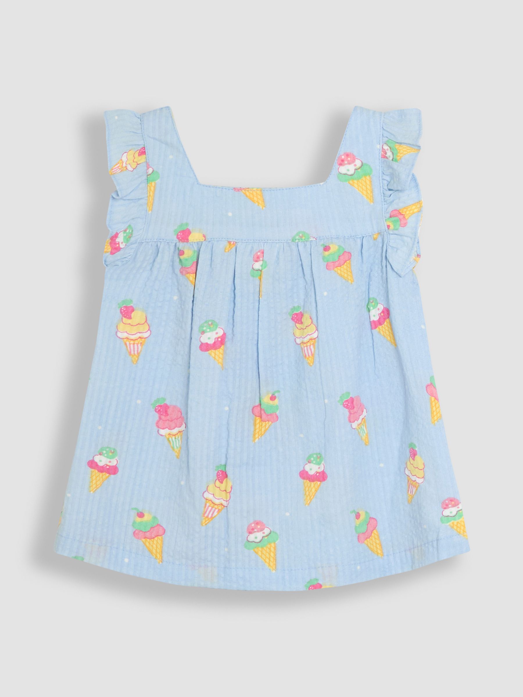 Pale Blue Print Woven Pyjamas - Image 7 of 11