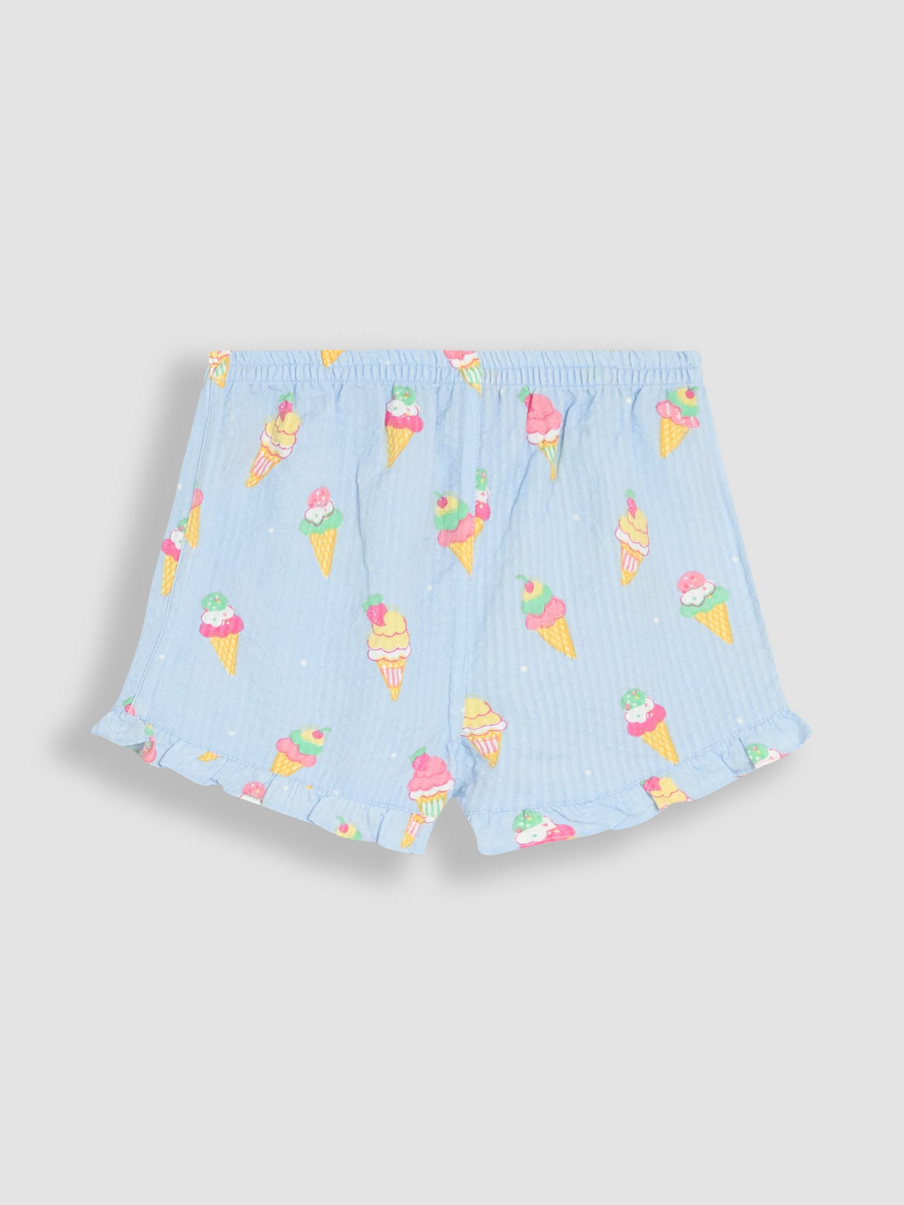 Pale Blue Print Woven Pyjamas - Image 8 of 11