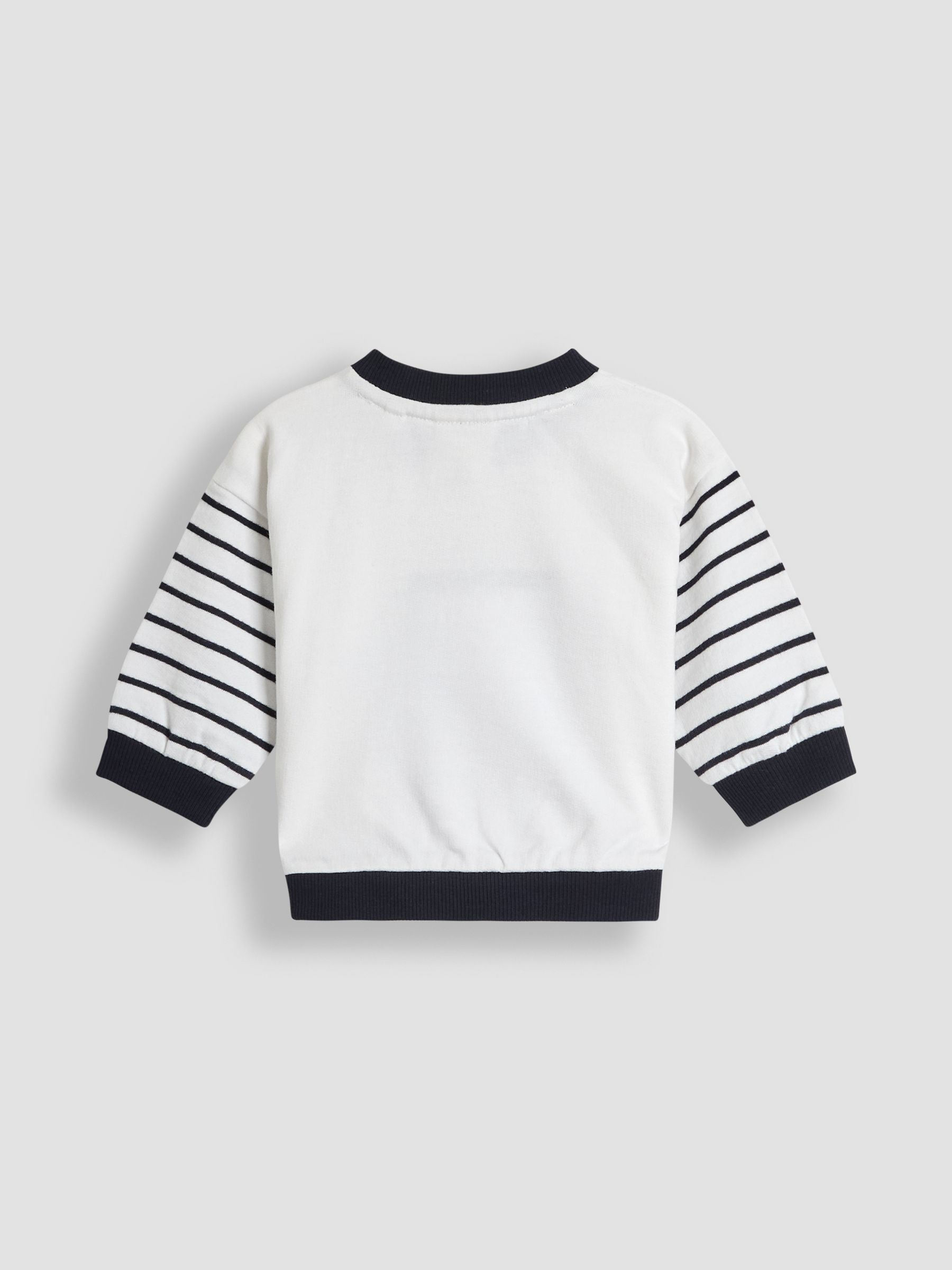 Ecru Organic Cotton Sail Boat Sweatshirt & Joggers Set - Image 3 of 5
