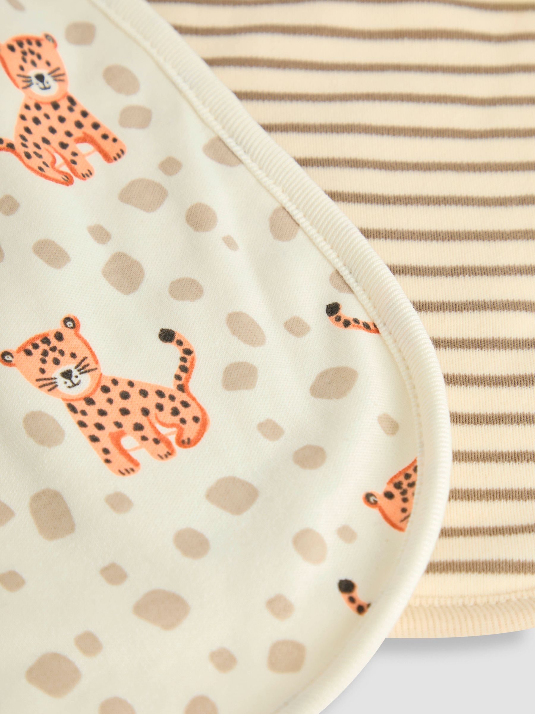 Neutral Print Bibs 2 Pack - Image 4 of 5