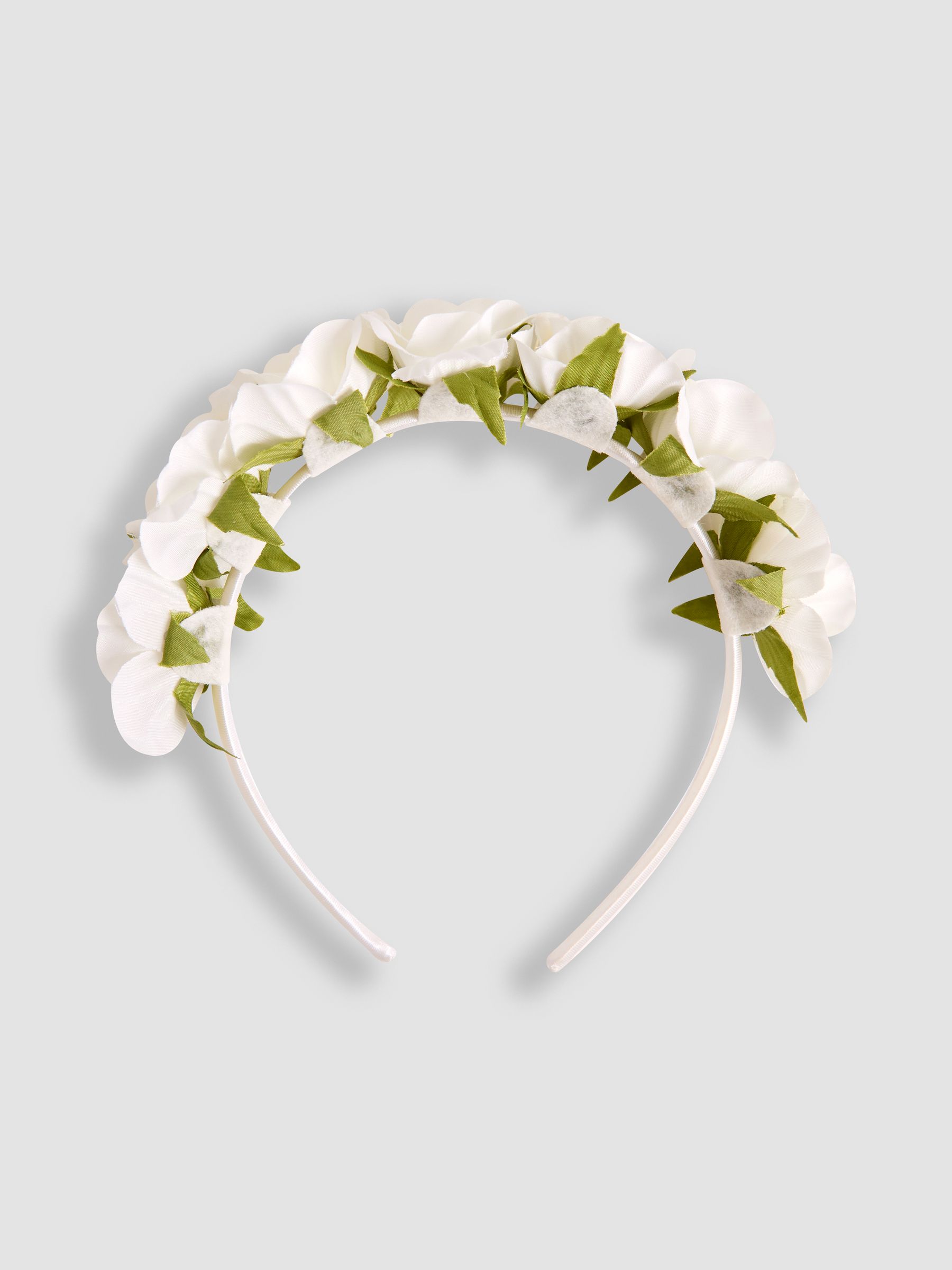 White Flower Crown Headband - Image 1 of 3