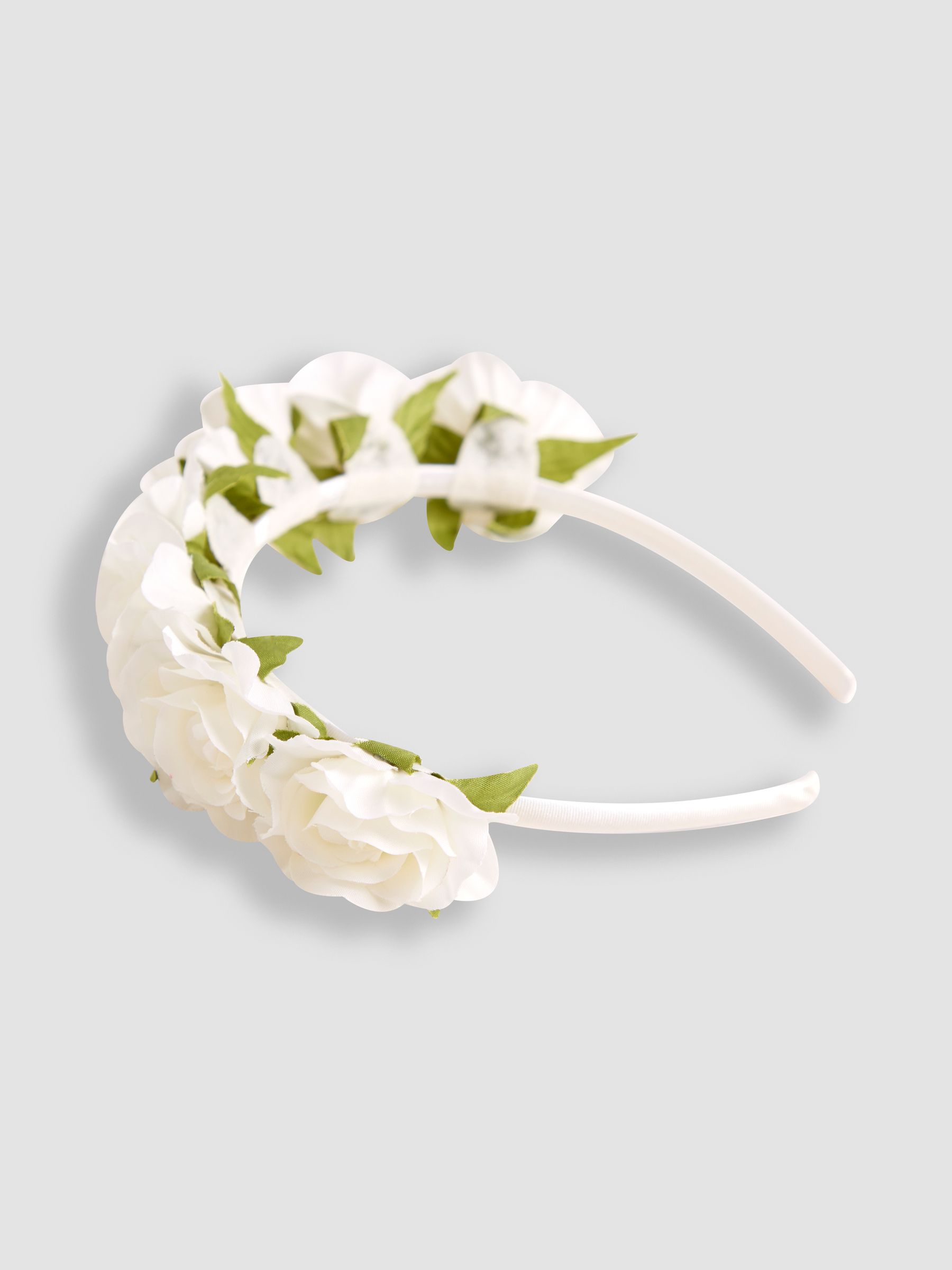 White Flower Crown Headband - Image 2 of 3