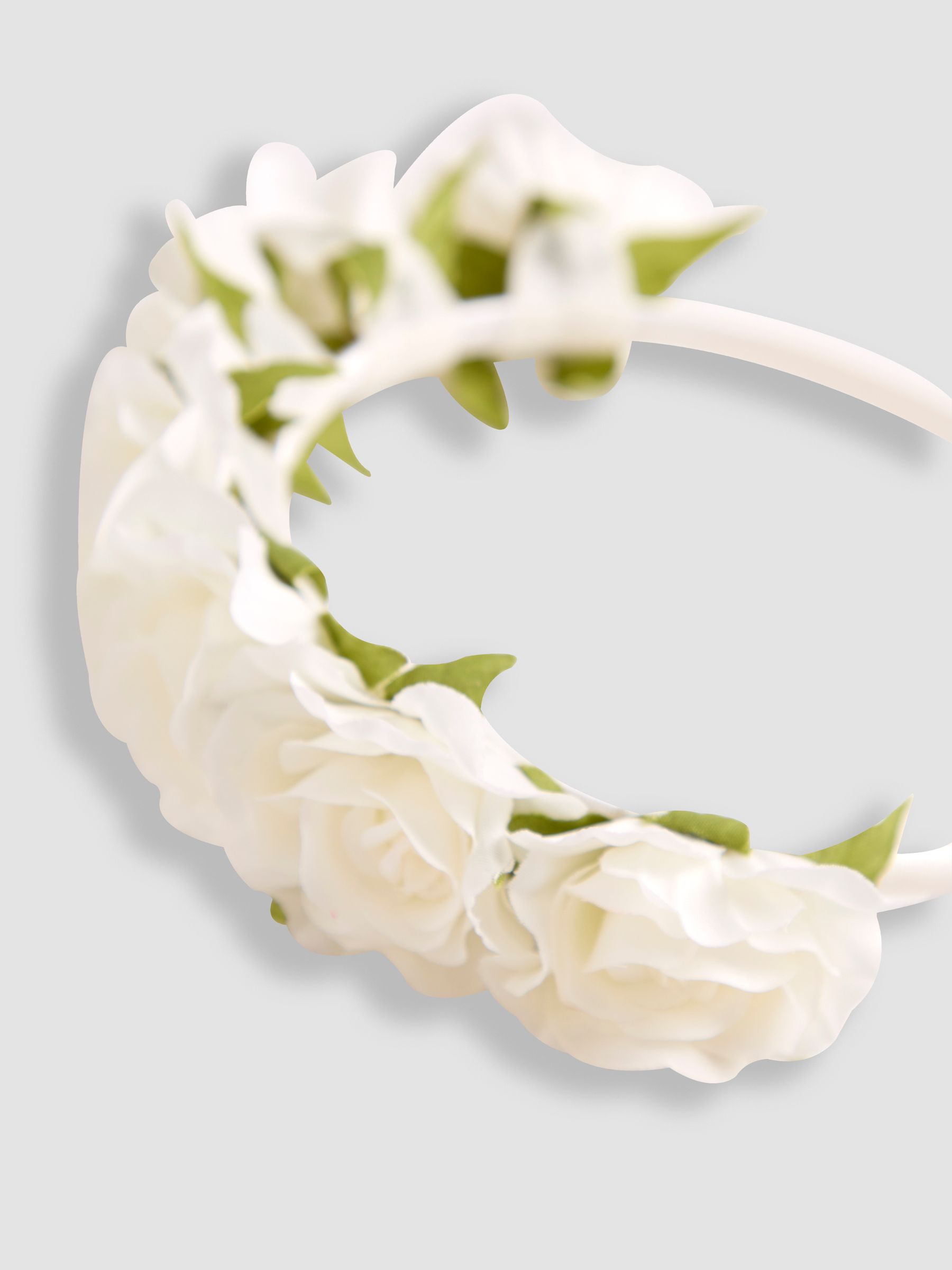 White Flower Crown Headband - Image 3 of 3