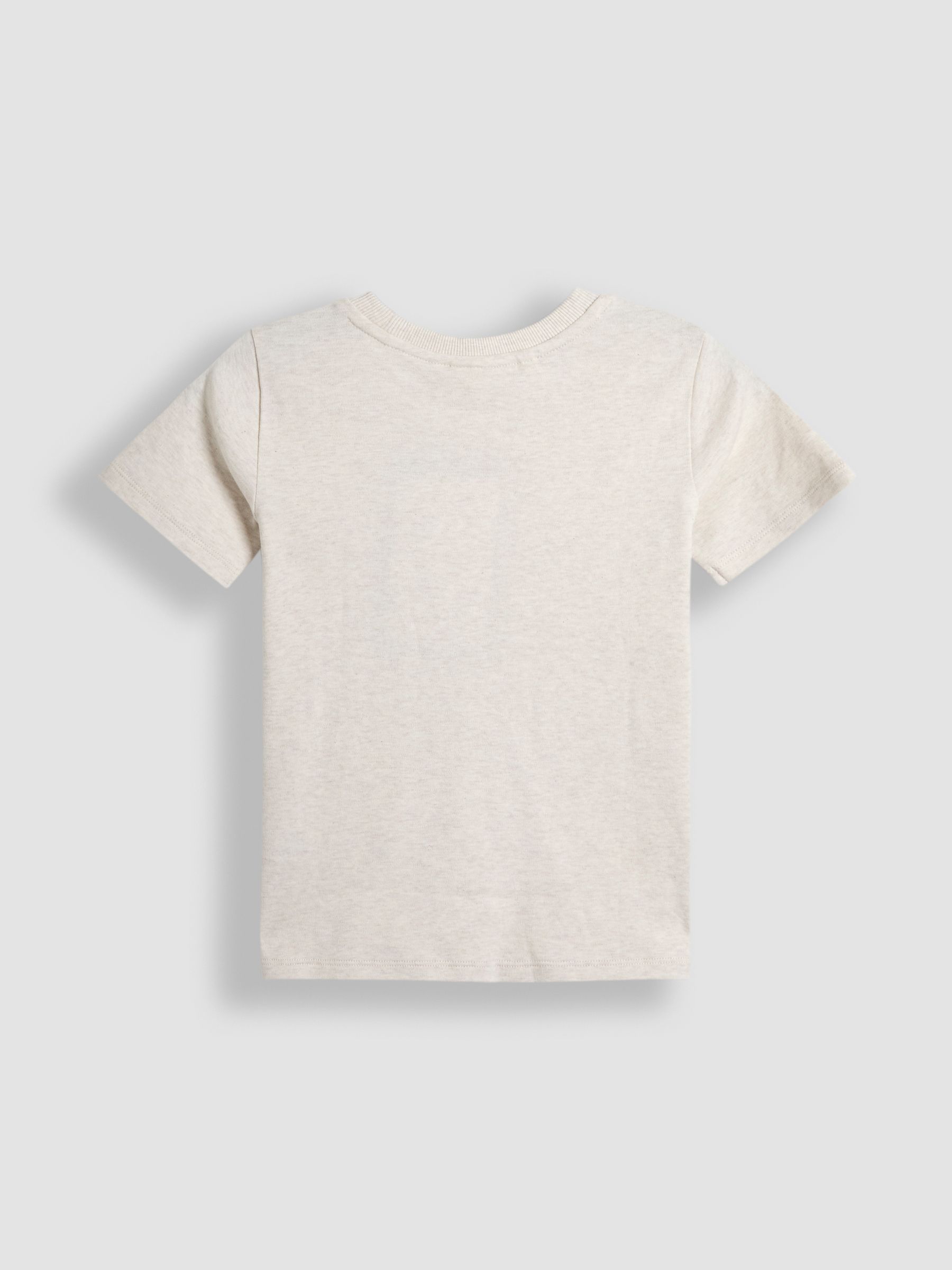 Oatmeal Natural Dino Skater Printed Graphic T-Shirt - Image 2 of 3