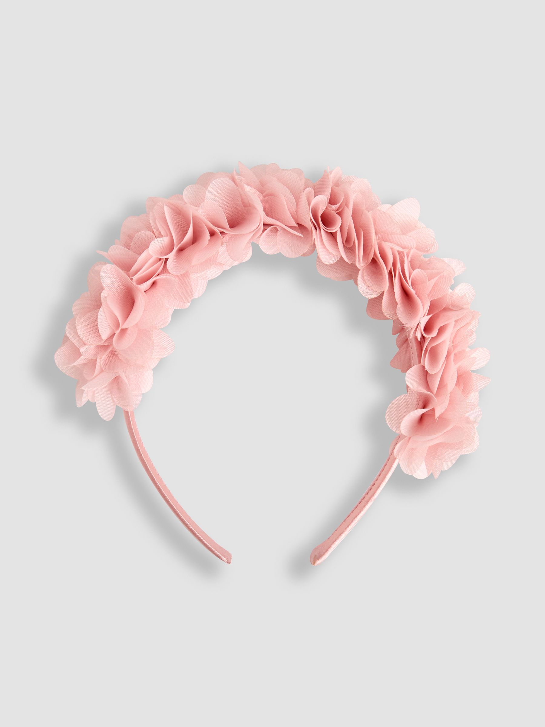 Pink Flower Crown Headband - Image 4 of 6