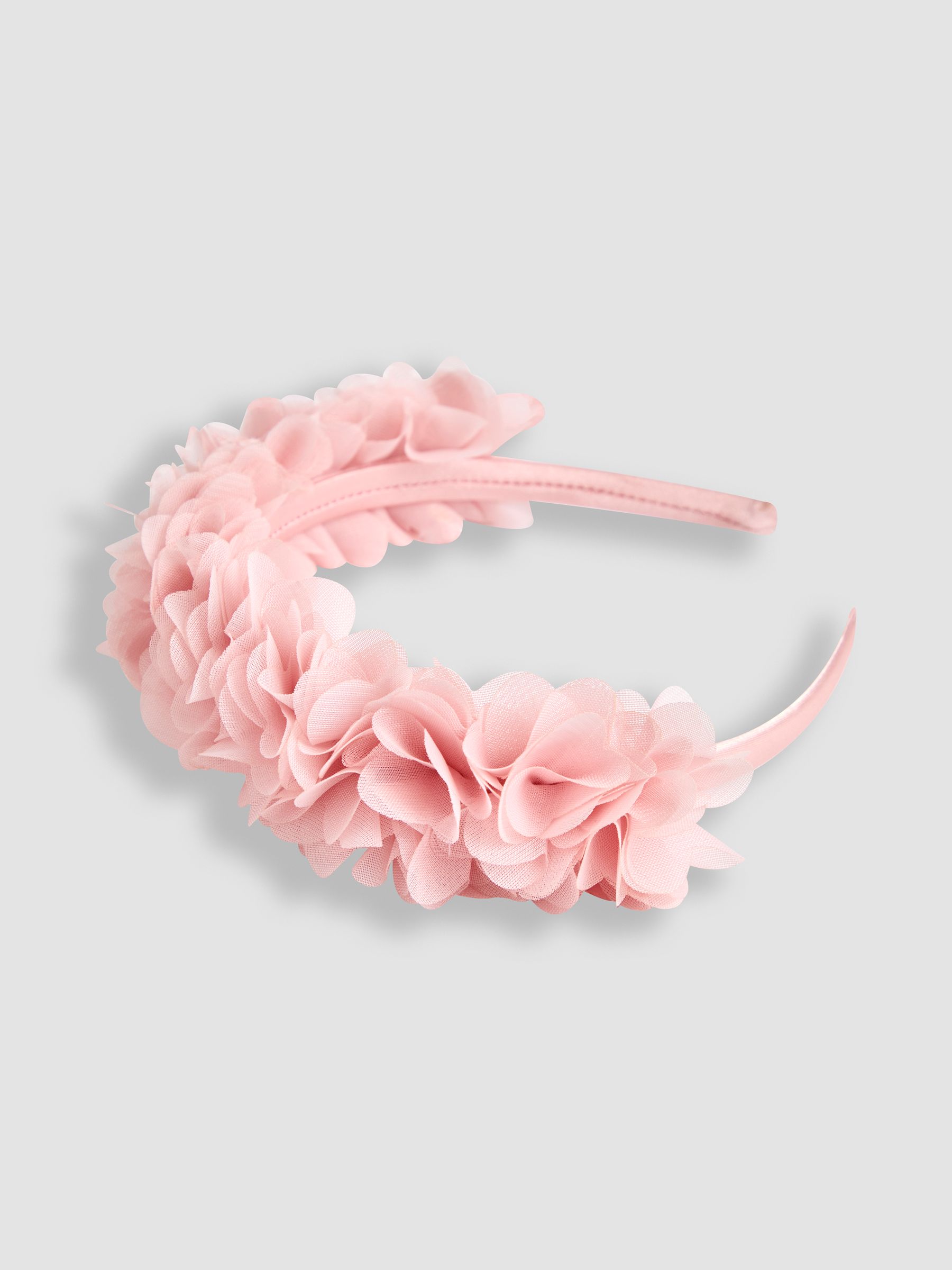 Pink Flower Crown Headband - Image 5 of 6