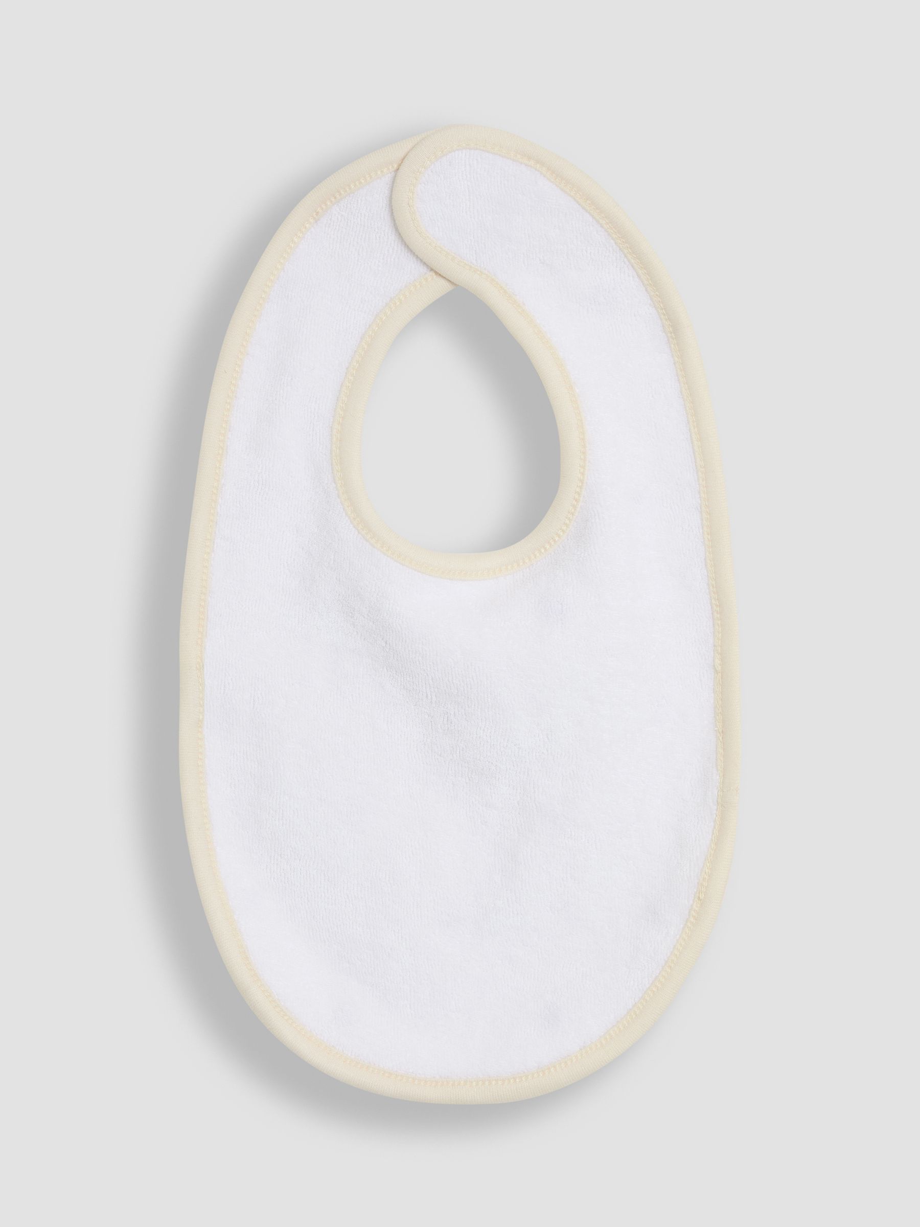 Cream Baby Embroidered Bib - Image 2 of 3