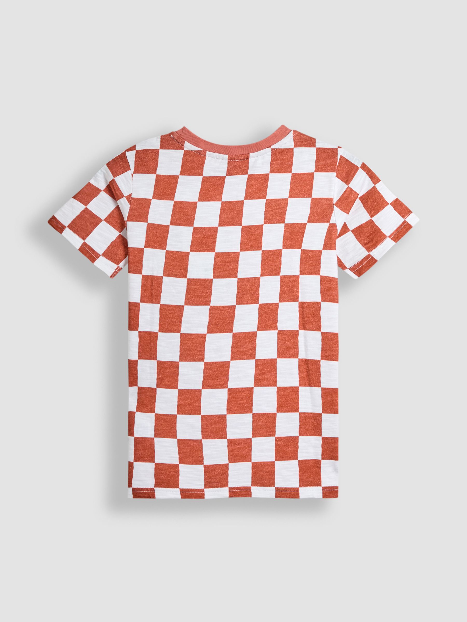 Rust Nasa Graphic Print Checkerboard T-Shirt - Image 2 of 3