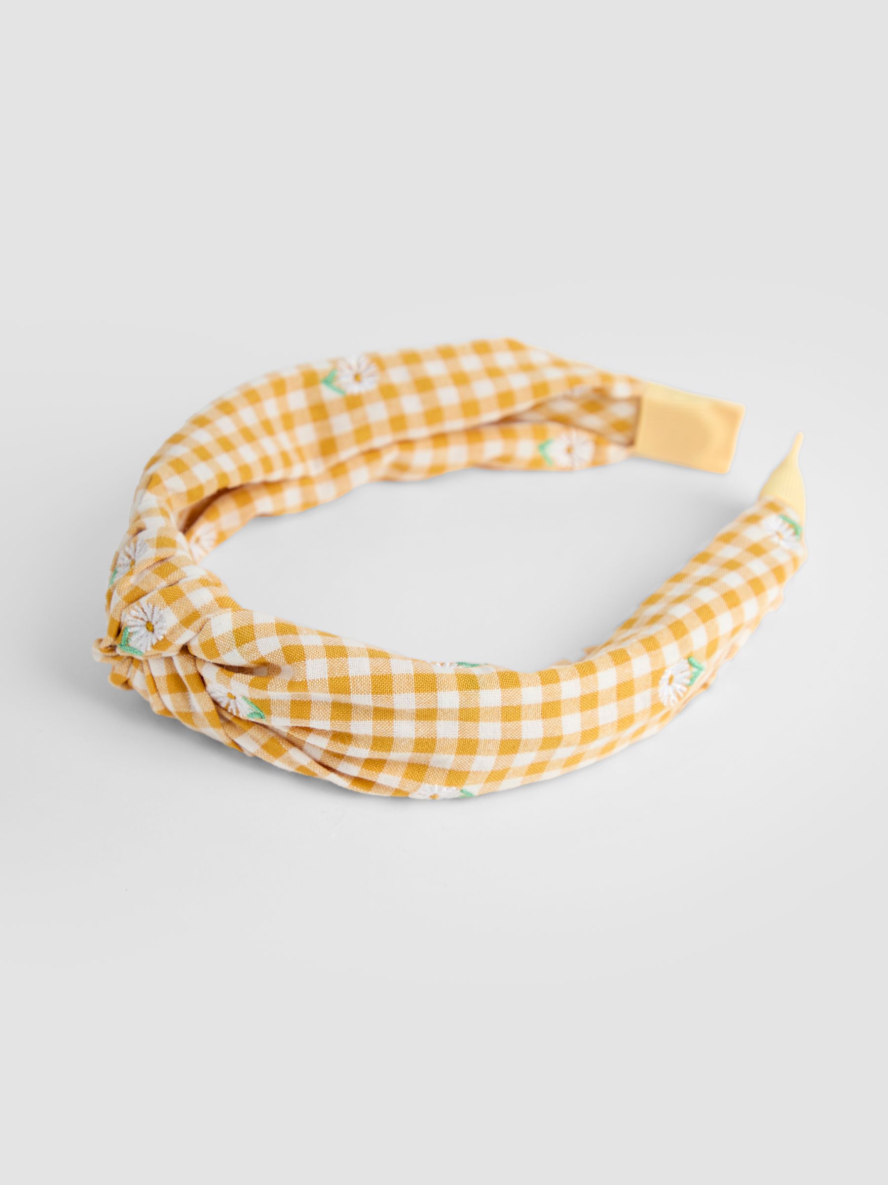 Yellow Floral Print Knot Headband - Image 3 of 4
