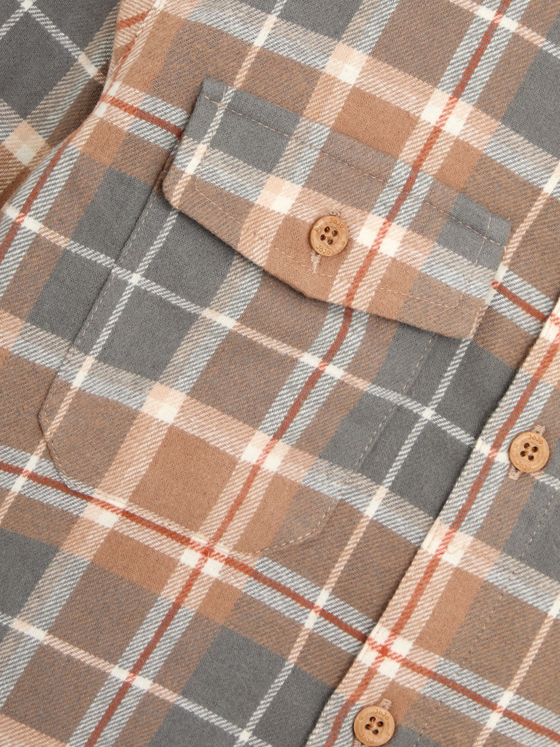 Rust Orange & Cream Check Check Shirt - Image 3 of 3