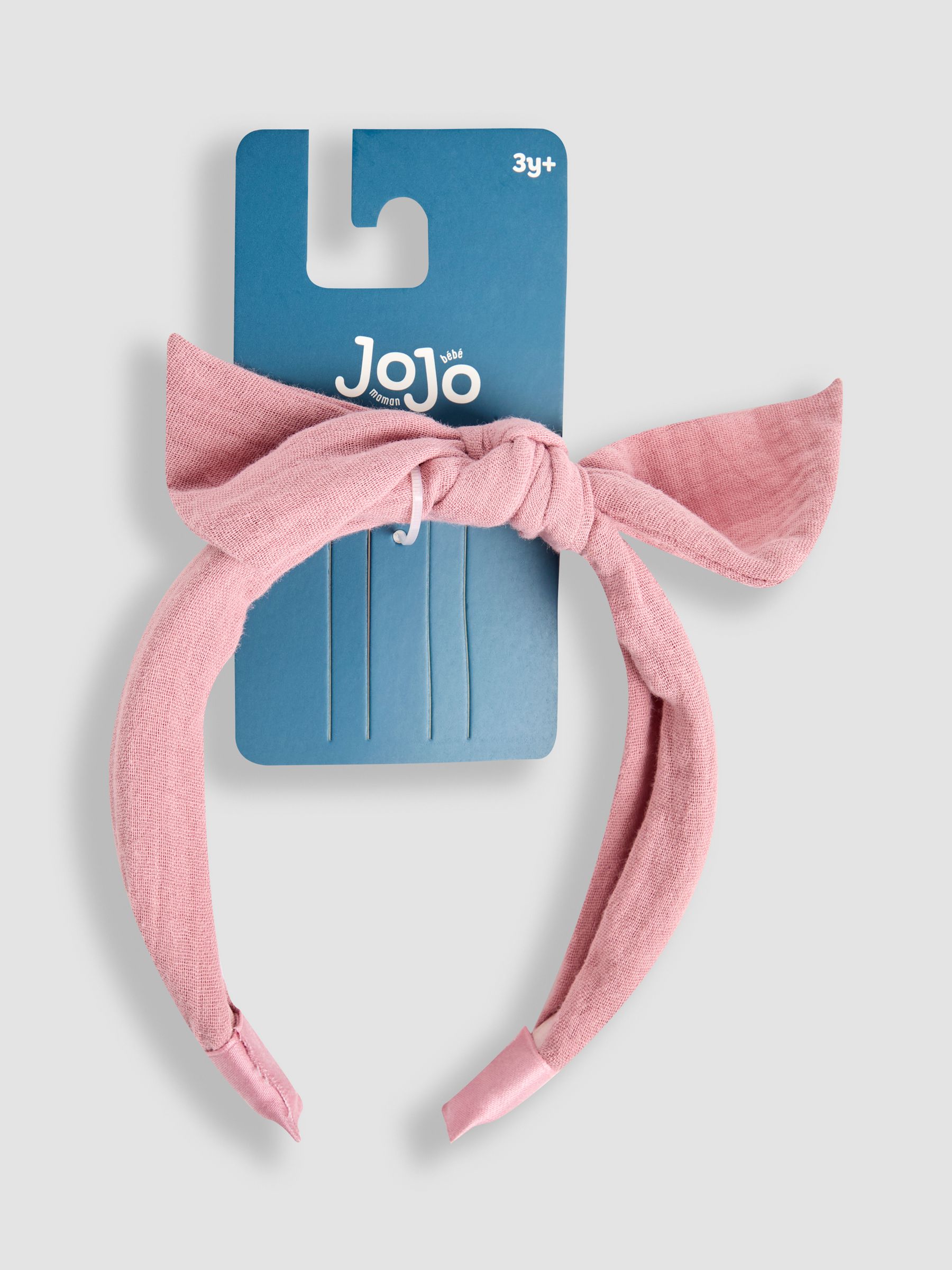 Dusky Pink Bow Headband - Image 2 of 3