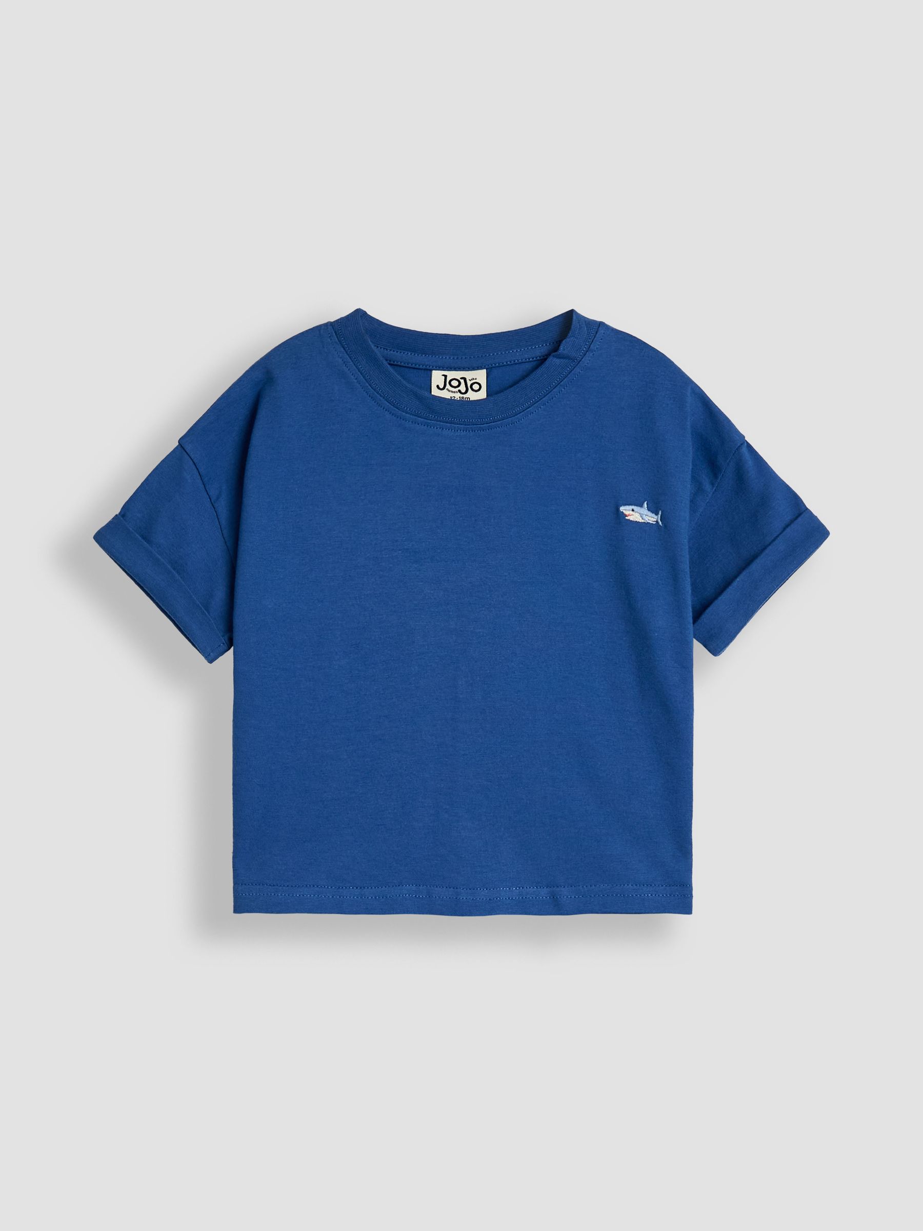 Blue Shark 2-Piece T-Shirt & Stripe Joggers Set Blue - Image 5 of 5