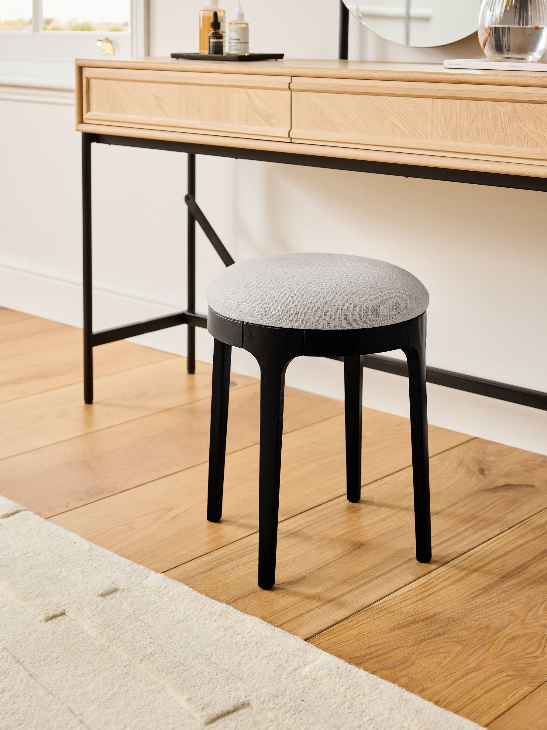 Jasper Conran London Aden Oak Stool - Image 1 of 3