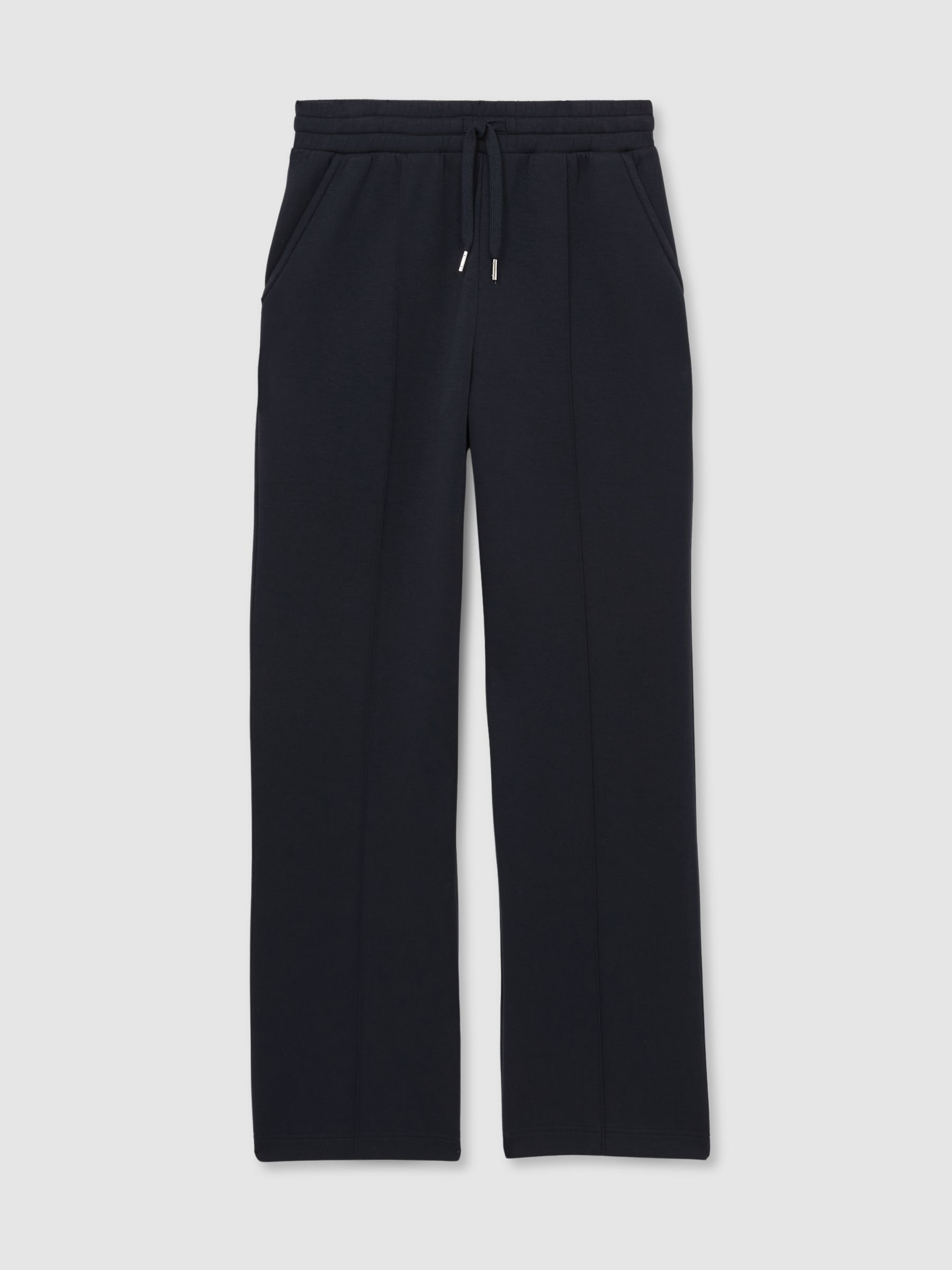 Jersey Pintuck Drawstring Joggers in Navy - Image 2 of 6