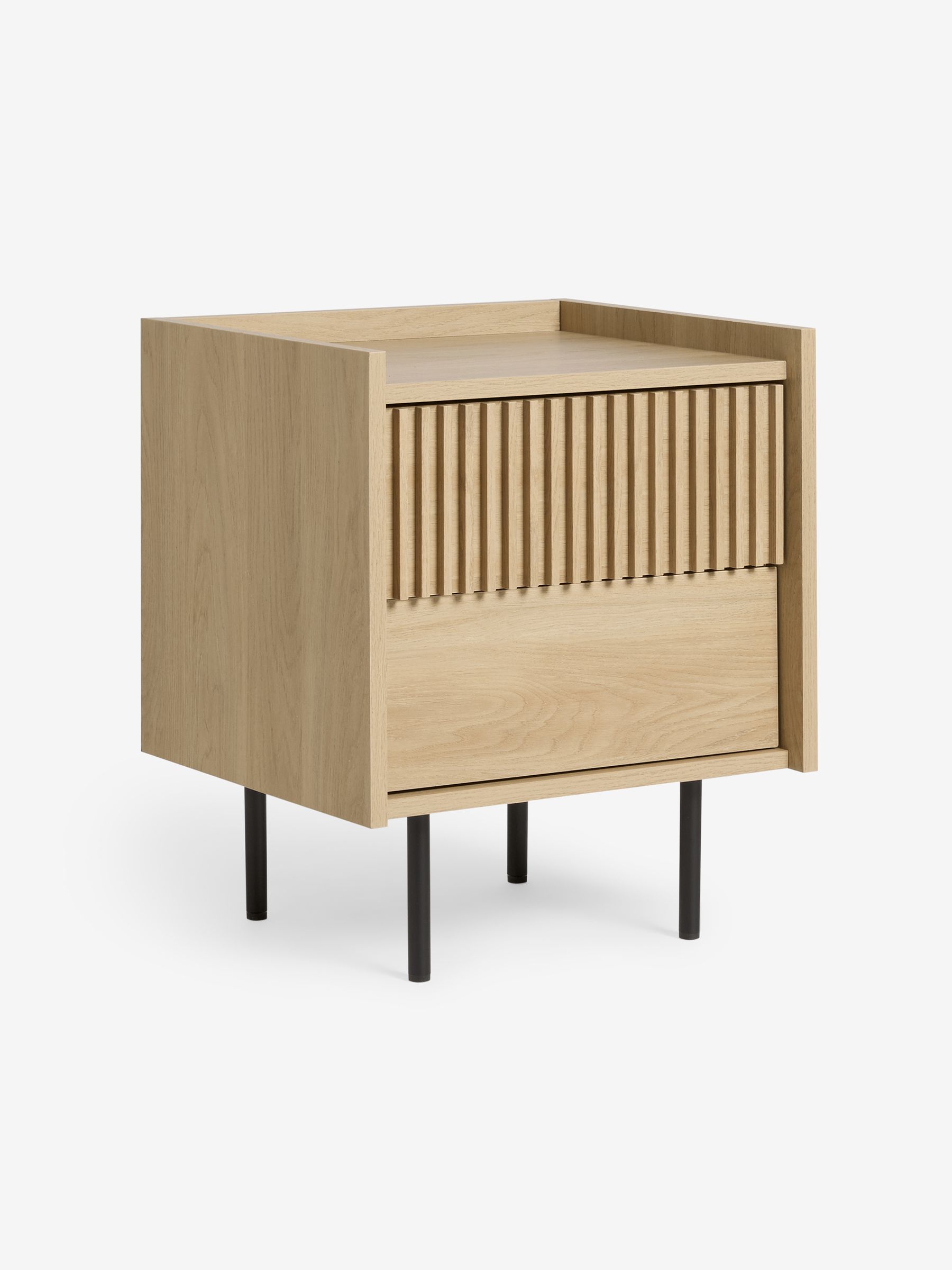 Blaze Bedside Table in Oak - Image 4 of 5