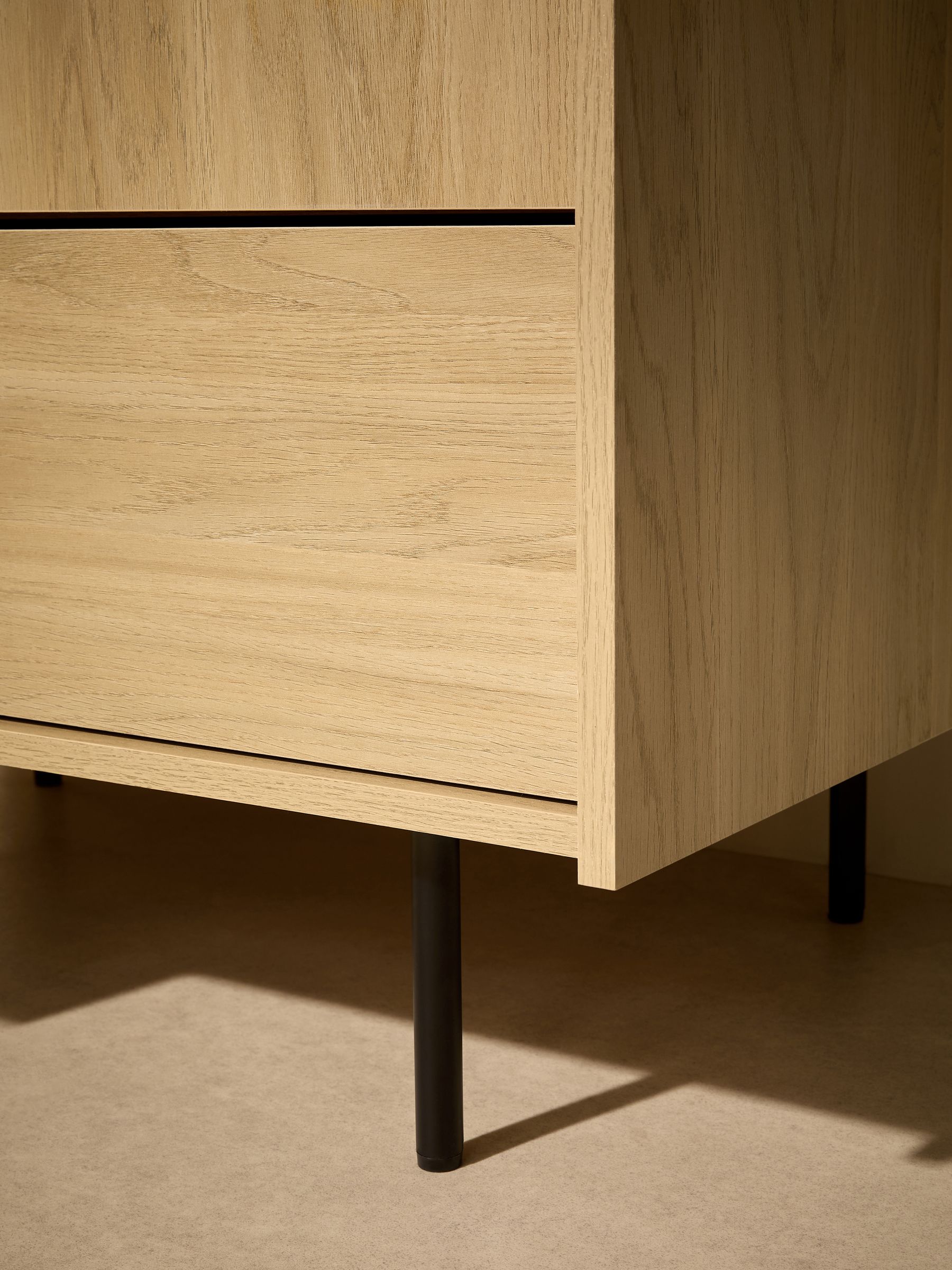 Blaze Double, 2 Drawers Wardrobe in Oak - Image 4 of 6