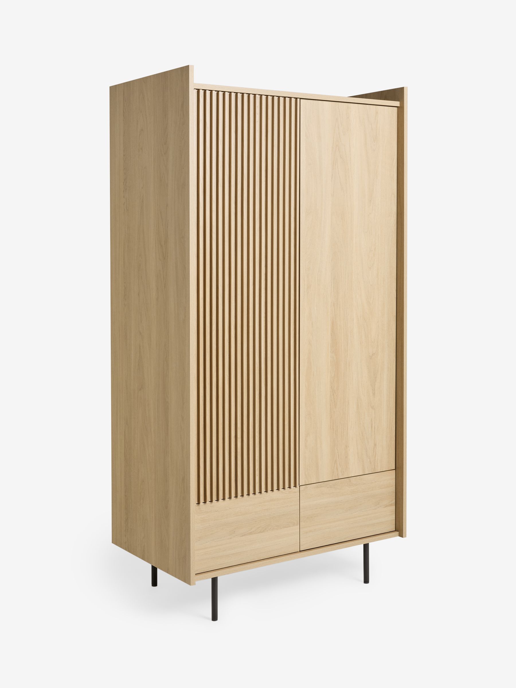 Blaze Double, 2 Drawers Wardrobe in Oak - Image 5 of 6