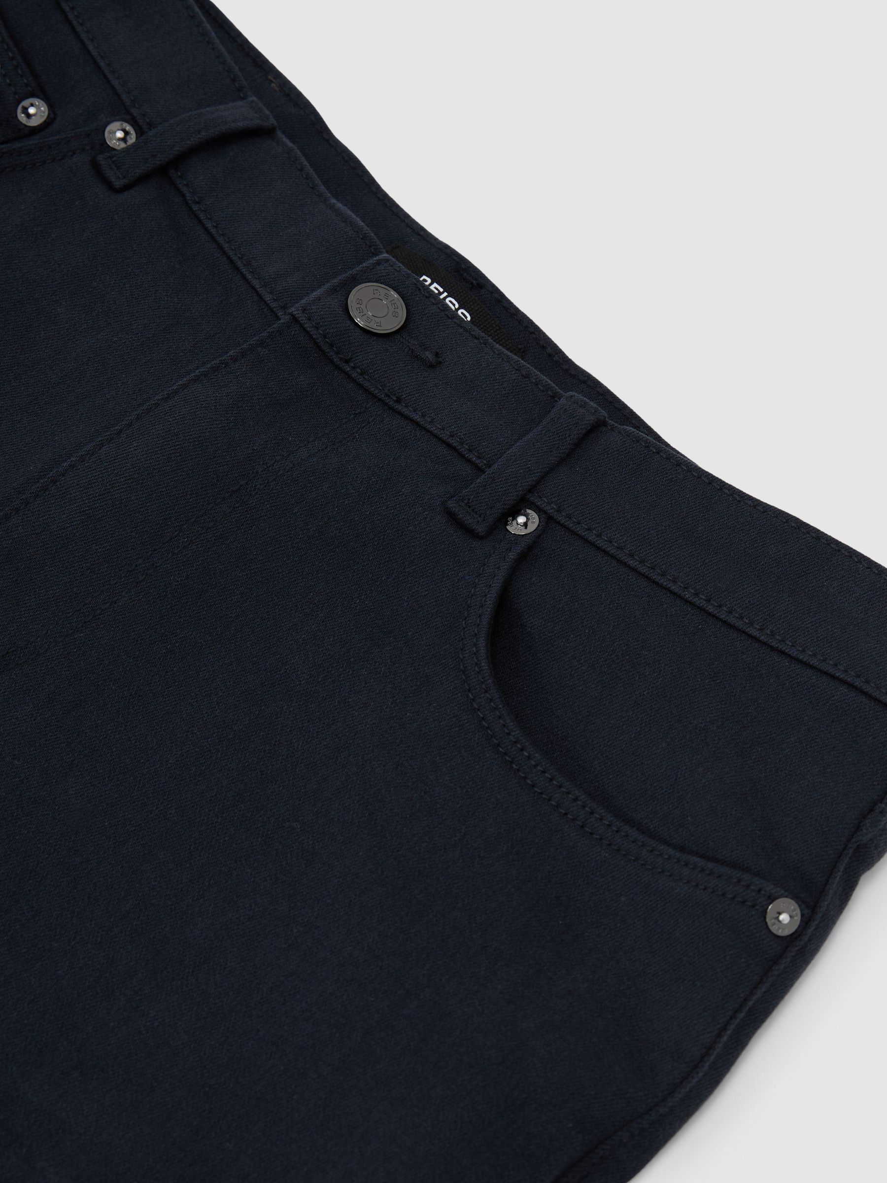 Jeans ajusté en coton stretch bleu marine - Image 7 de 7