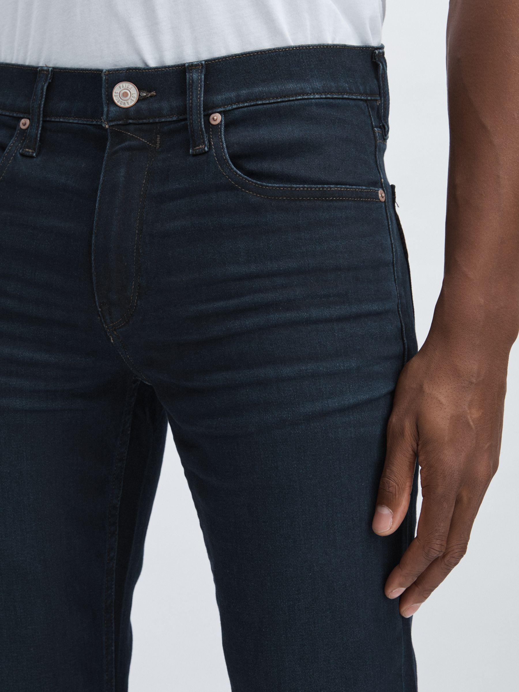 Paige Slim Ranchwood Straight-Leg Jeans in Ranchwood - Image 4 of 7