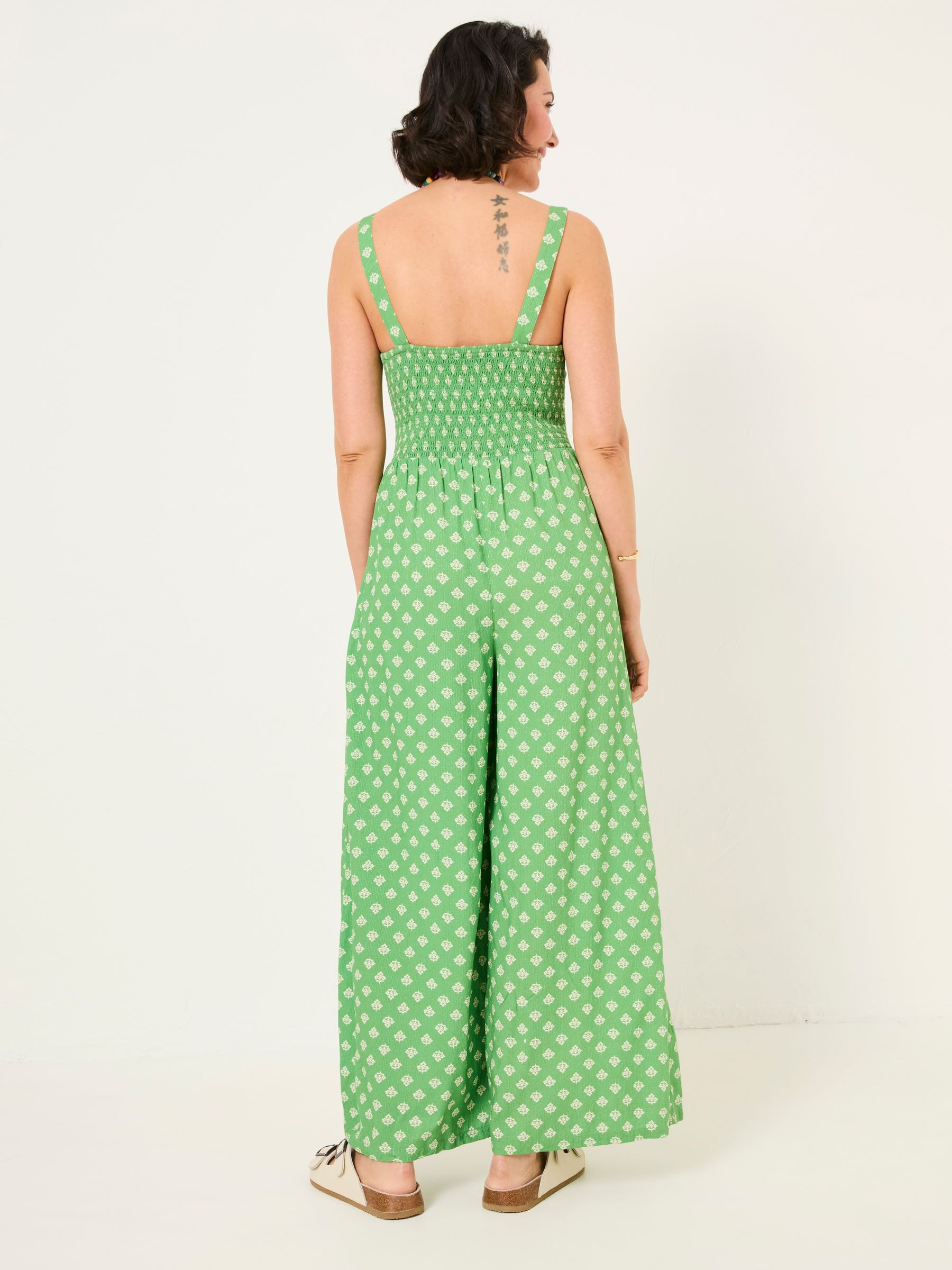 Ruby Mid Green Woodblock Ruby Jumpsuit - Image 2 of 5
