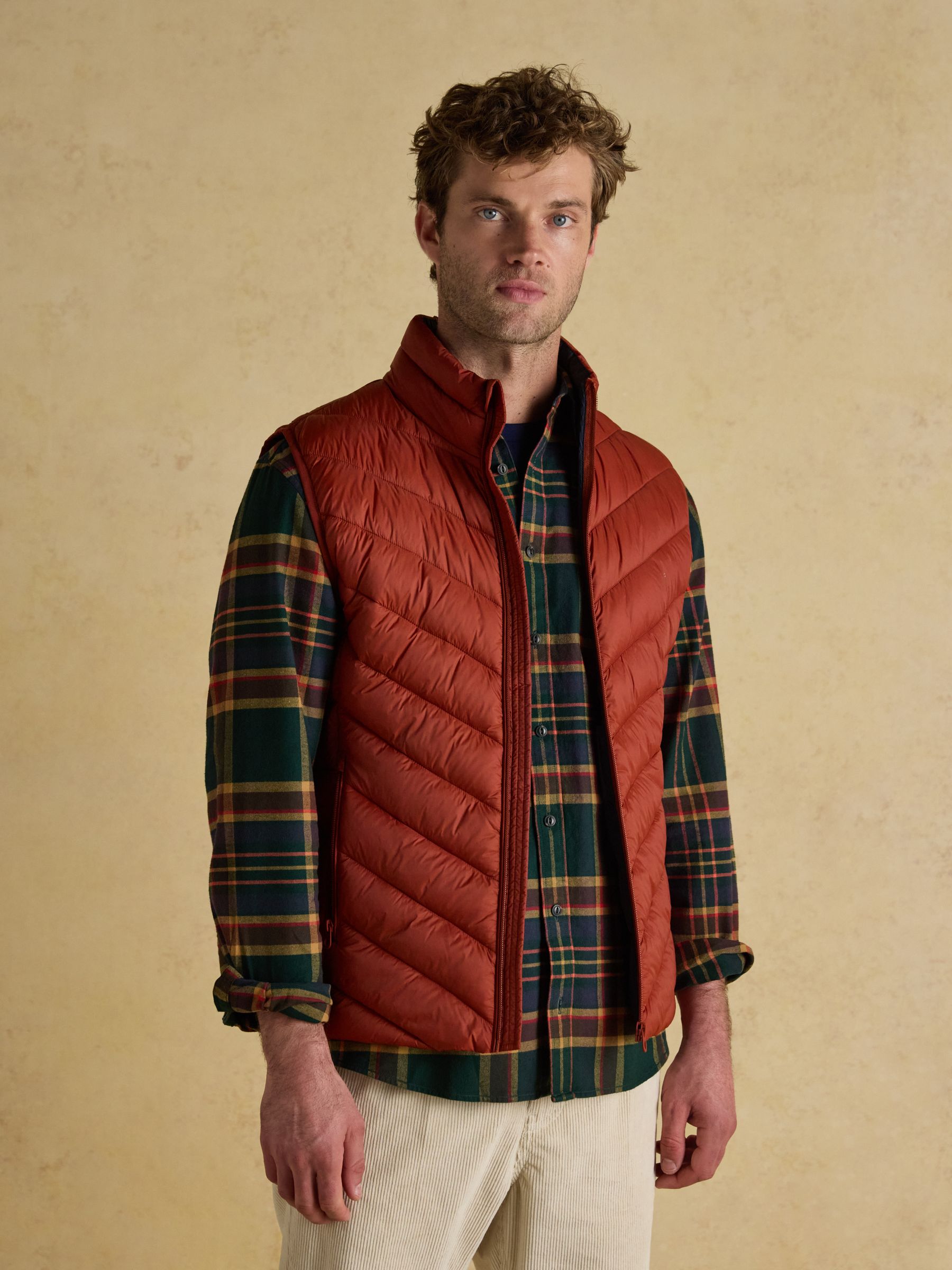 Garrett Orange Showerproof Padded Gilet - Image 1 of 10 Garrett Orange Showerproof Padded Gilet - Image 1 of 10