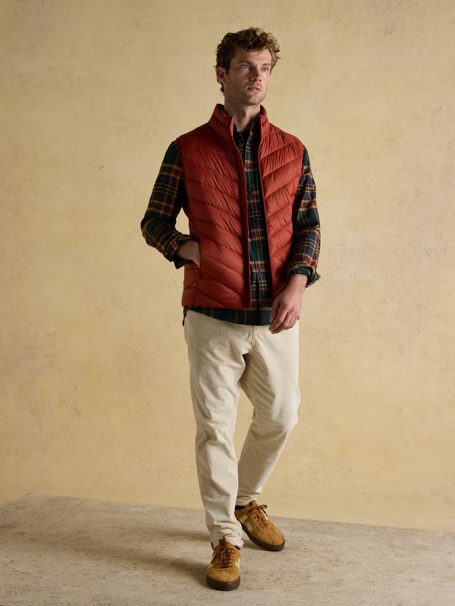 Garrett Orange Showerproof Padded Gilet - Image 3 of 10