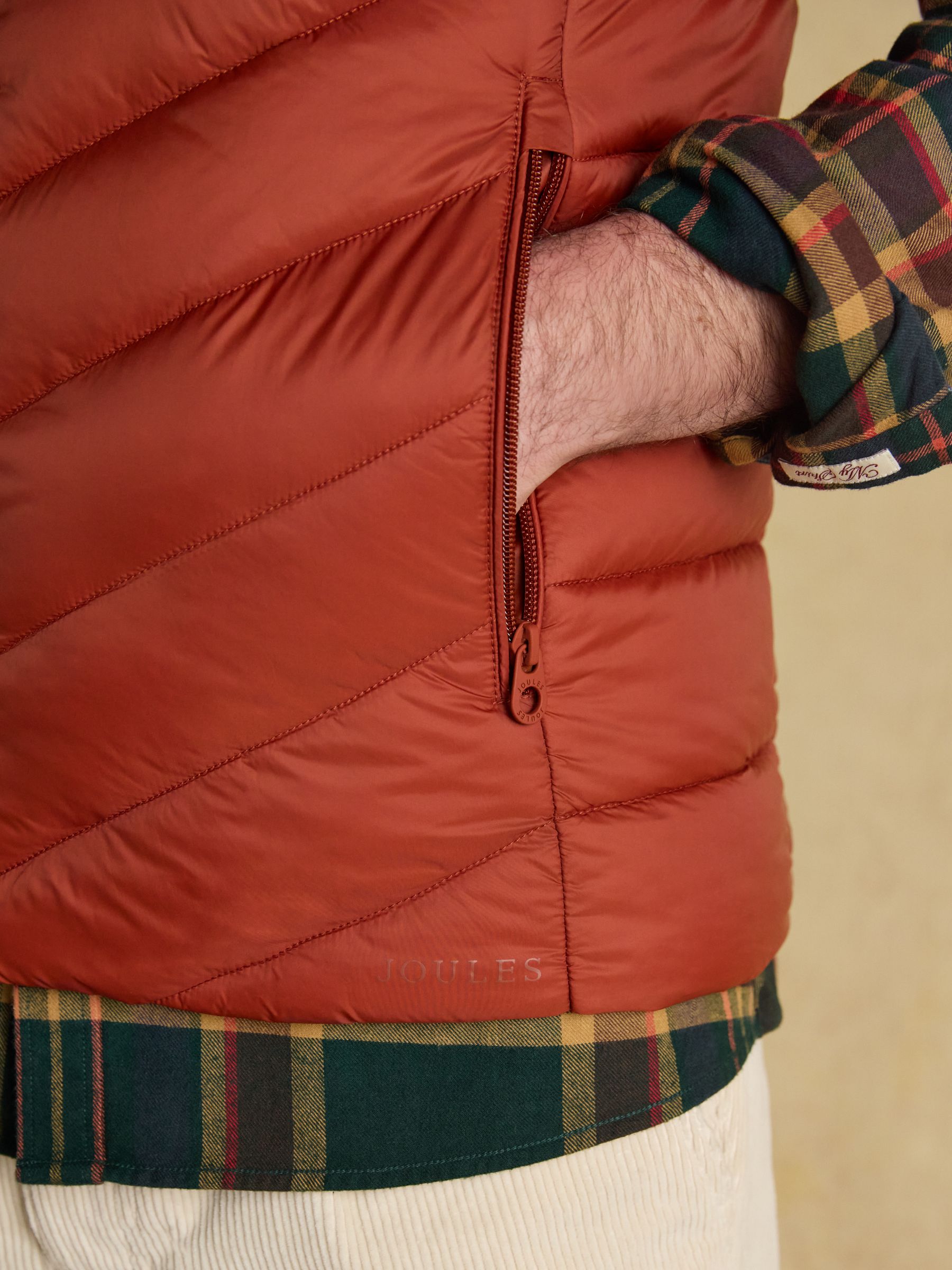 Garrett Orange Showerproof Padded Gilet - Image 7 of 10