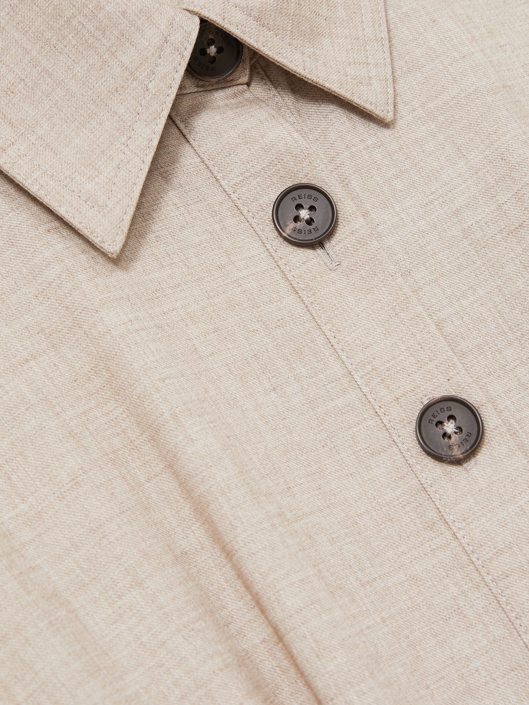 Tailored Wide Leg Jumpsuit in Neutral - Image 6 of 6