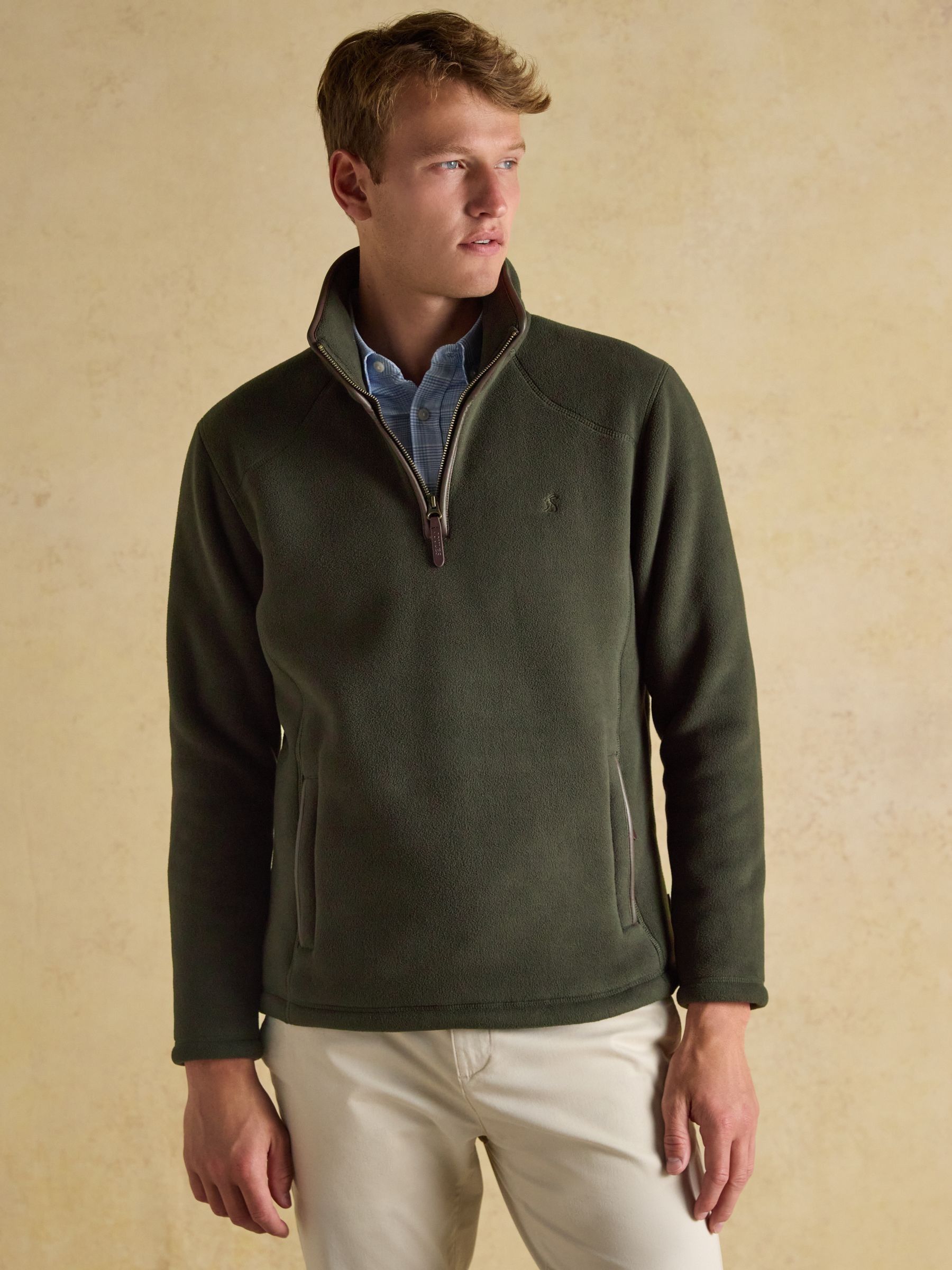 Heritage Fleece Dark Green Quarter Zip - Image 2 of 9