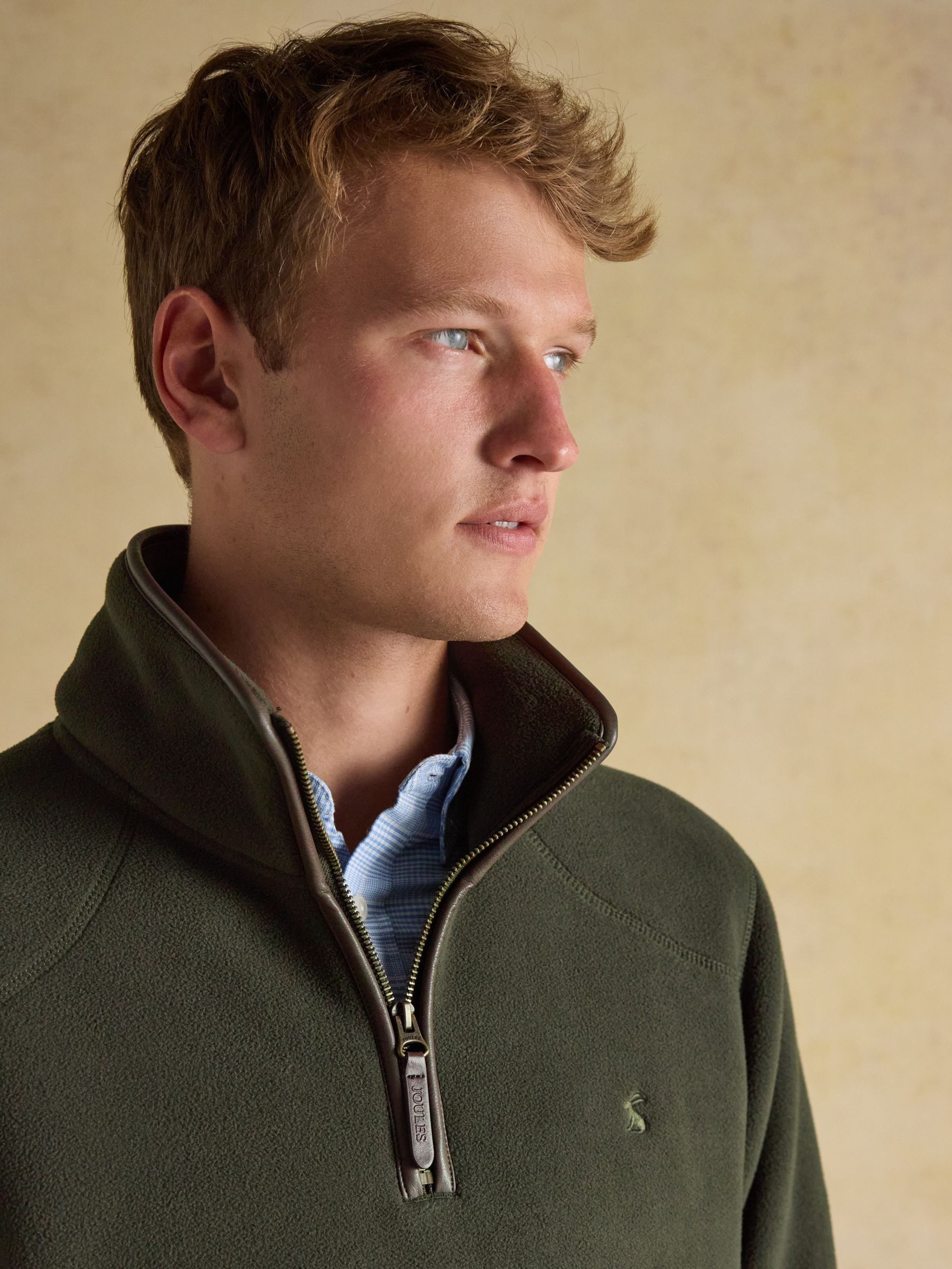 Heritage Fleece Dark Green Quarter Zip - Image 4 of 9