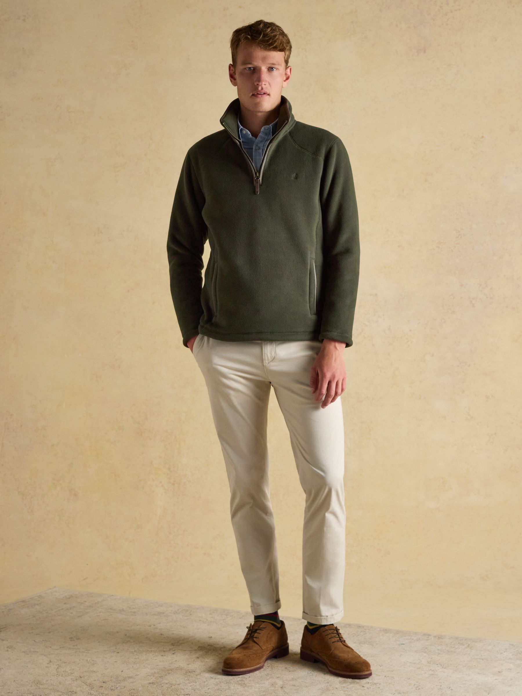 Heritage Fleece Dark Green Quarter Zip - Image 6 of 9