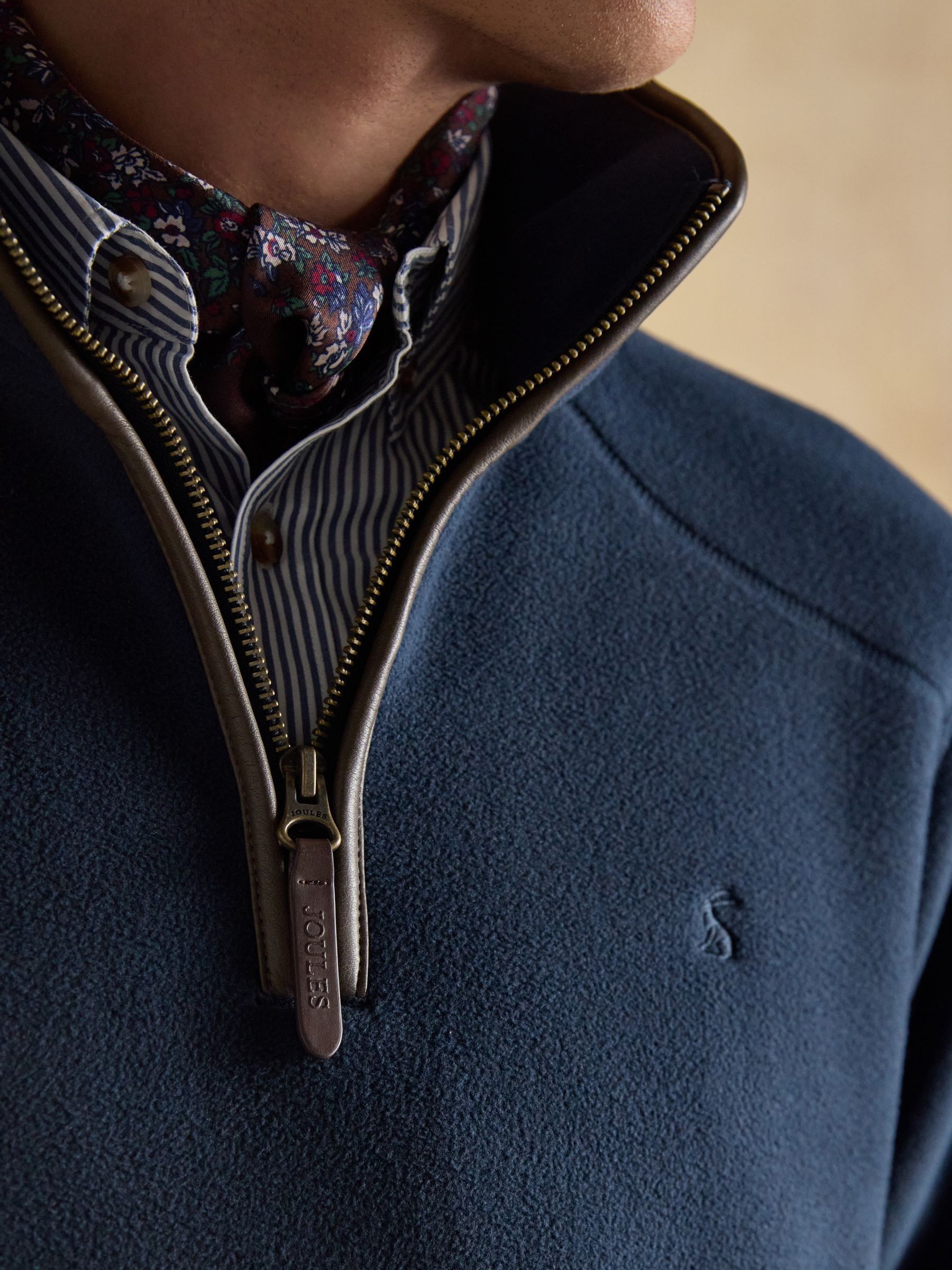 Heritage Fleece Navy Quarter Zip - Image 4 of 9