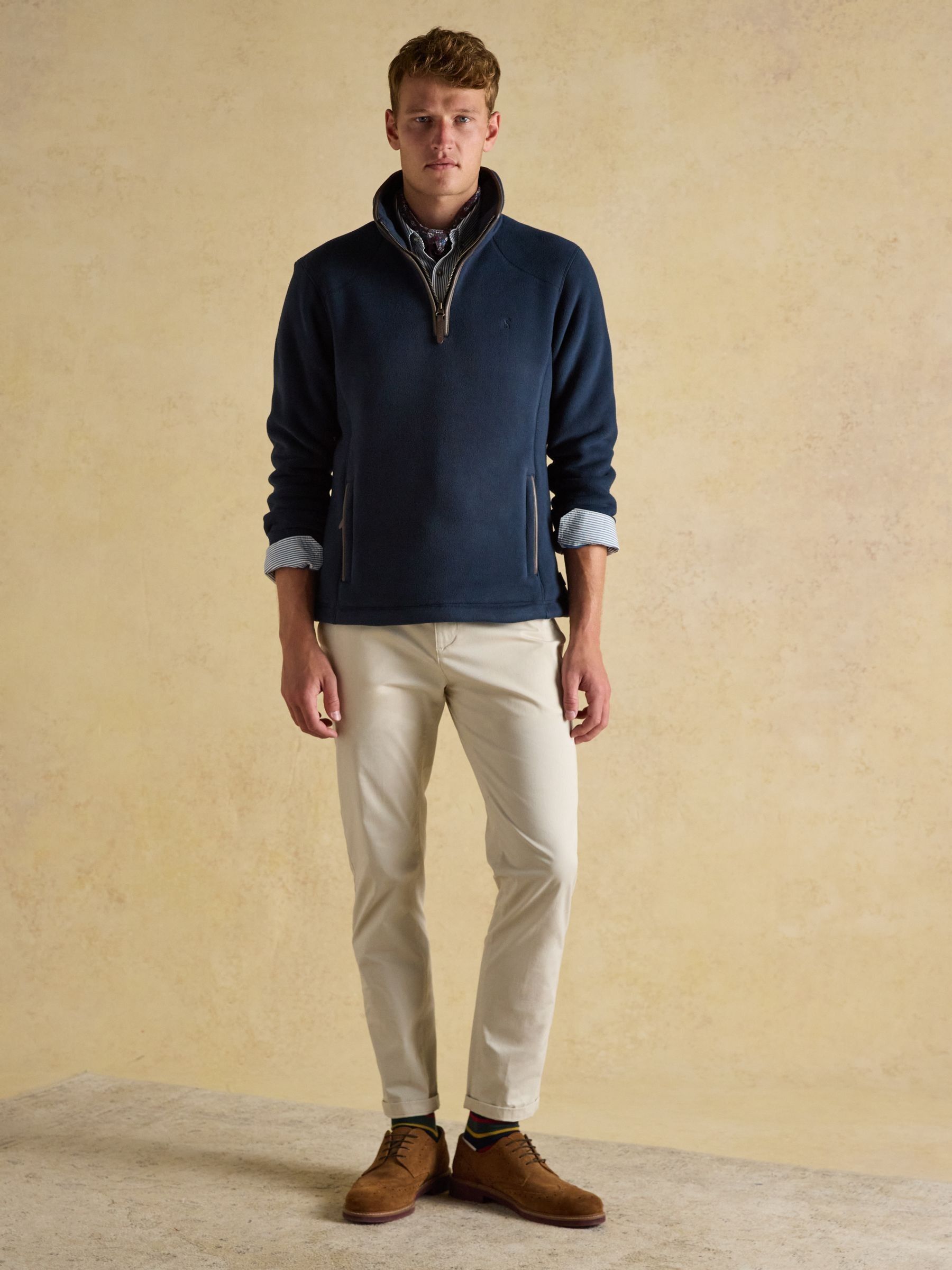 Heritage Fleece Navy Quarter Zip - Image 5 of 9