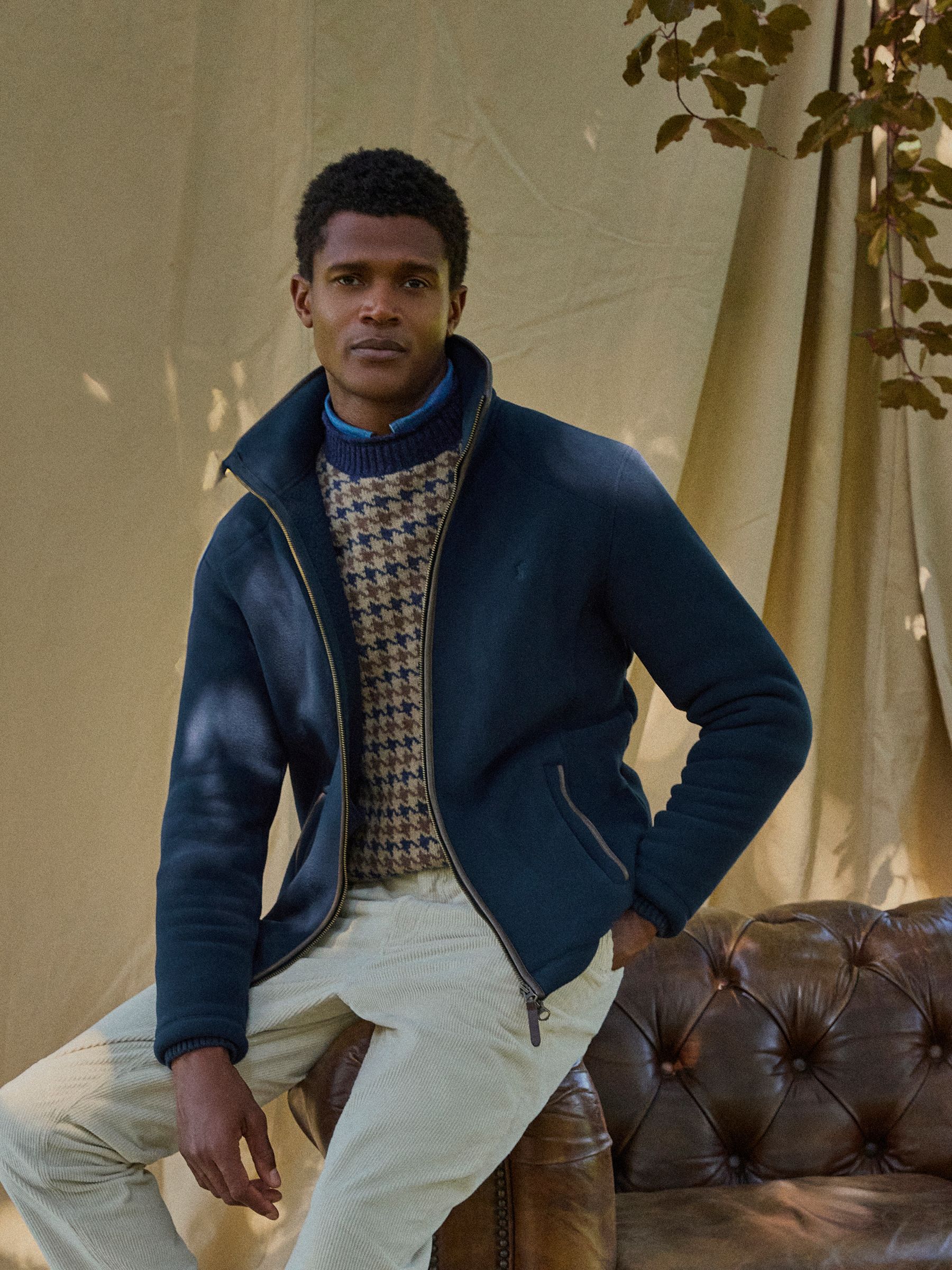 Heritage Fleece Navy Zip Through - Image 1 of 11