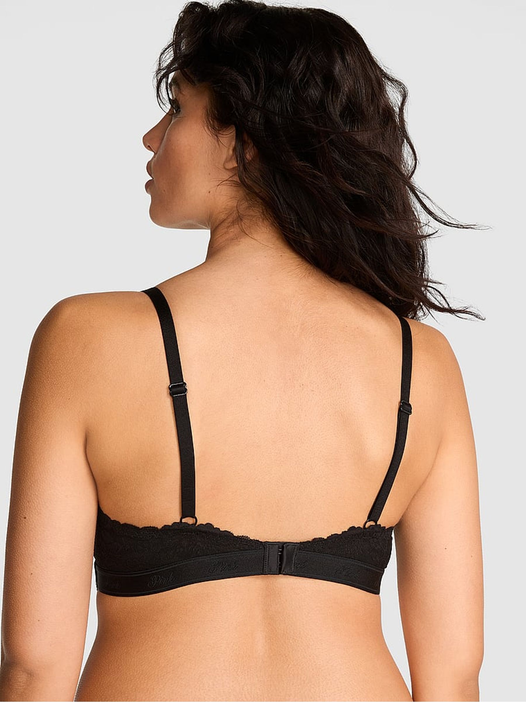Black Lightly Lined Balcony Bra - Image 2 of 3