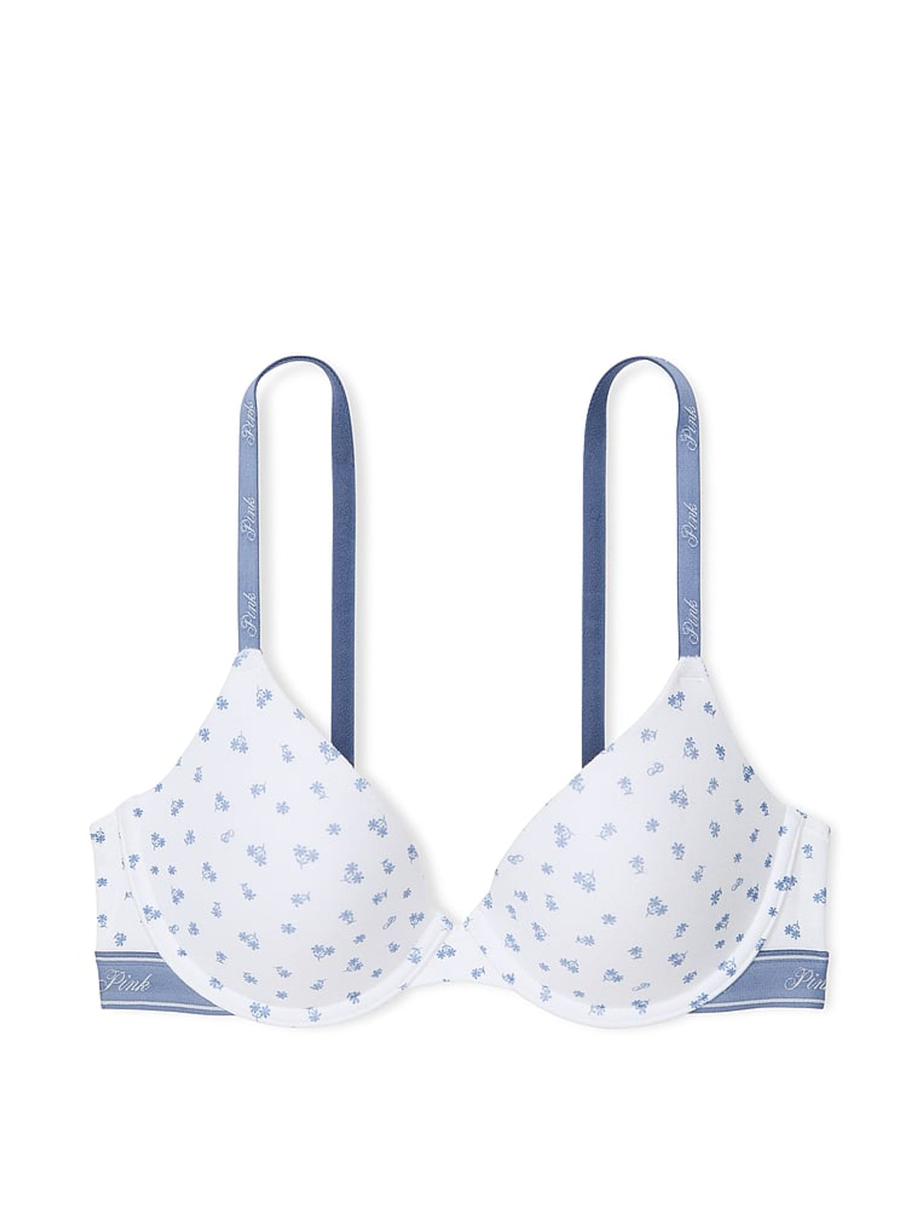 White Floral T Shirt Bra - Image 3 of 3