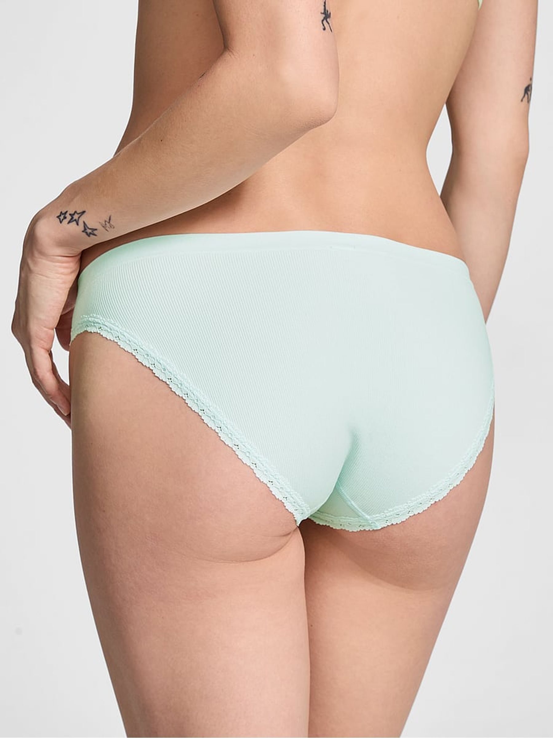 Bliss Blue Seamless Bikini Knickers - Image 2 of 3