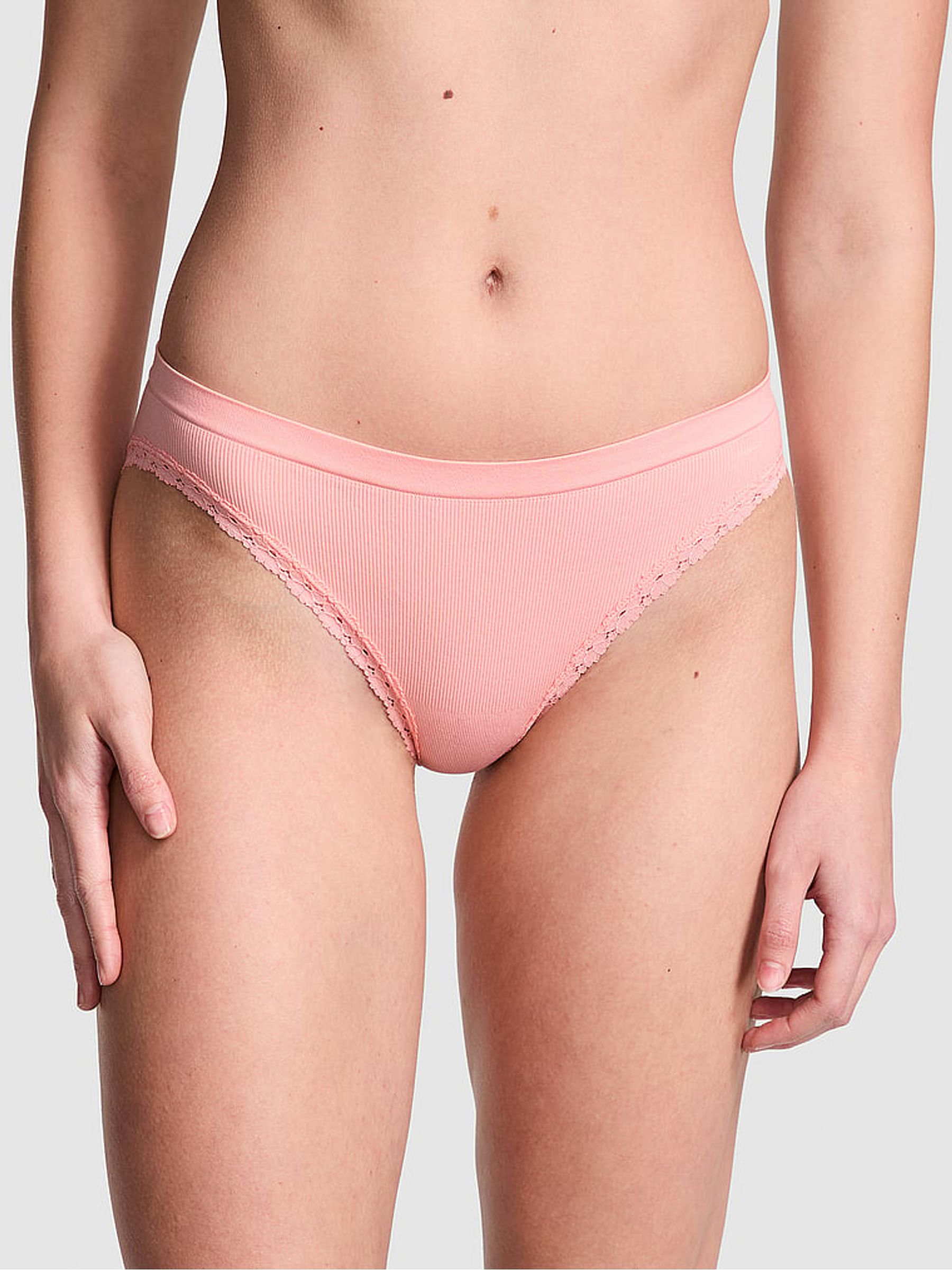 Apricot Pink Seamless Bikini Knickers - Image 1 of 3
