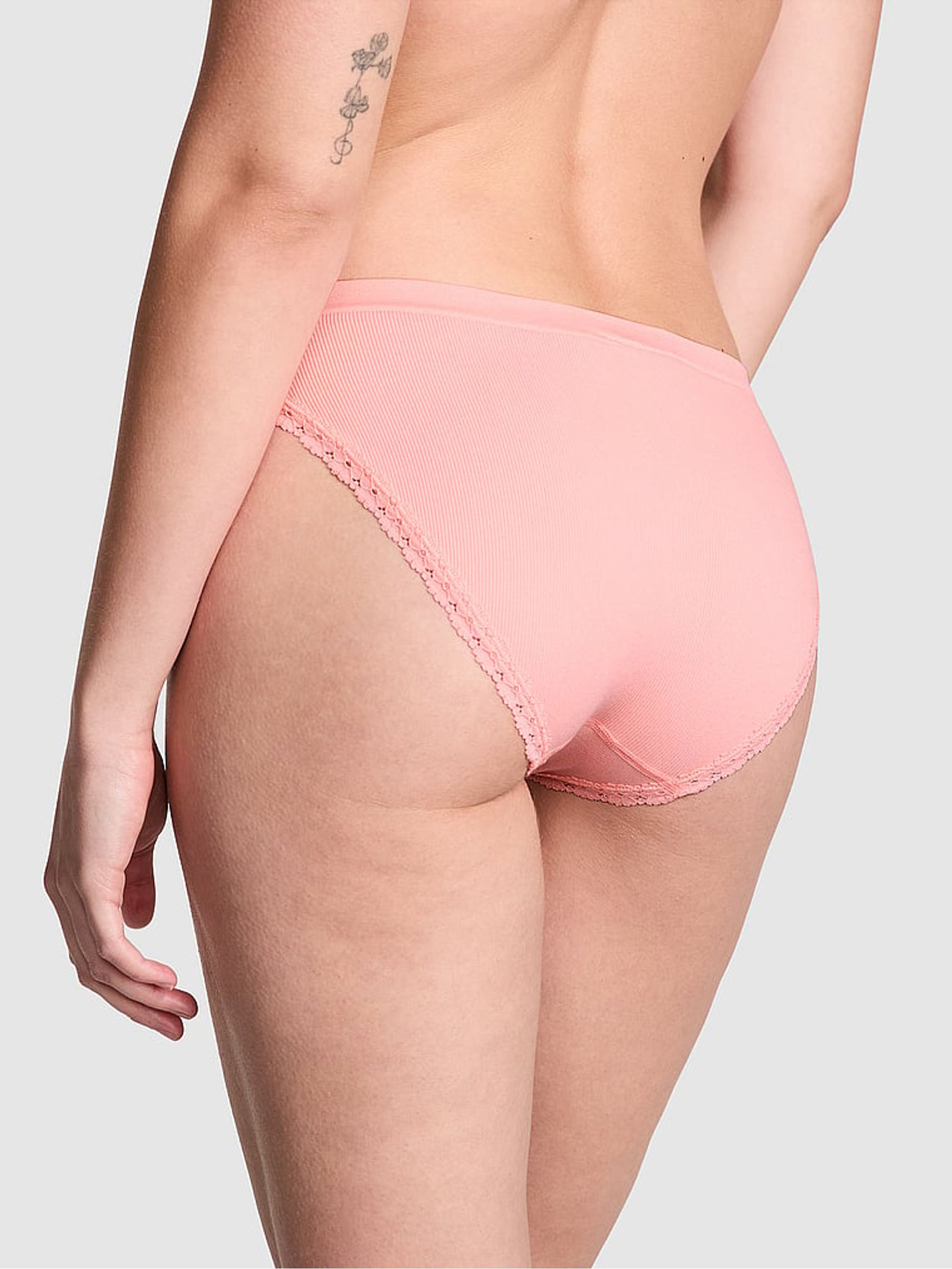 Apricot Pink Seamless Bikini Knickers - Image 2 of 3