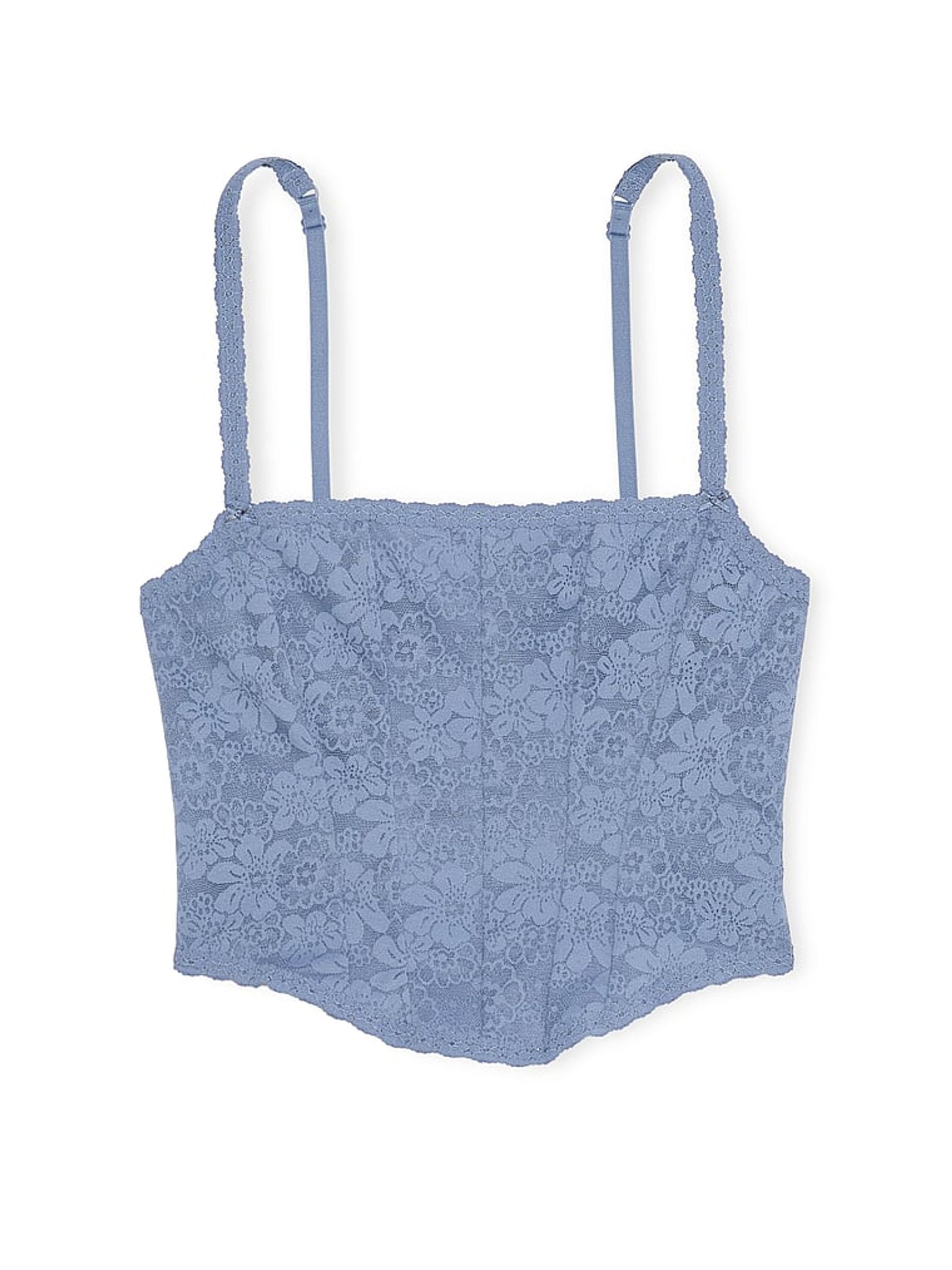 Dusty Iris Blue Lace Bra Top - Image 3 of 3