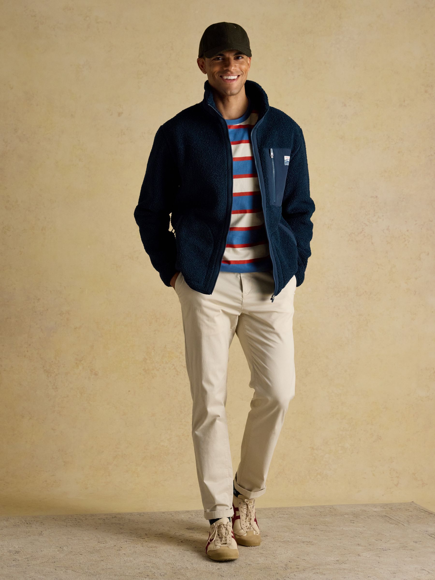 Ashford Navy Borg Fleece Zip Through - Image 3 of 9