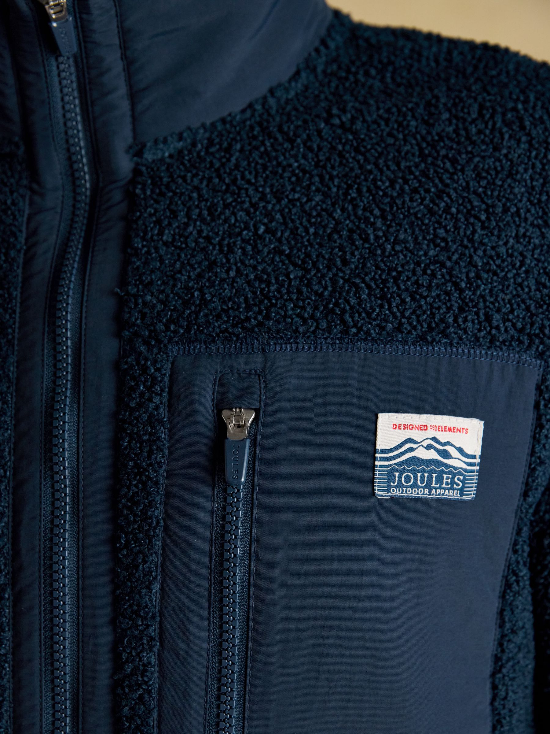 Ashford Navy Borg Fleece Zip Through - Image 4 of 9