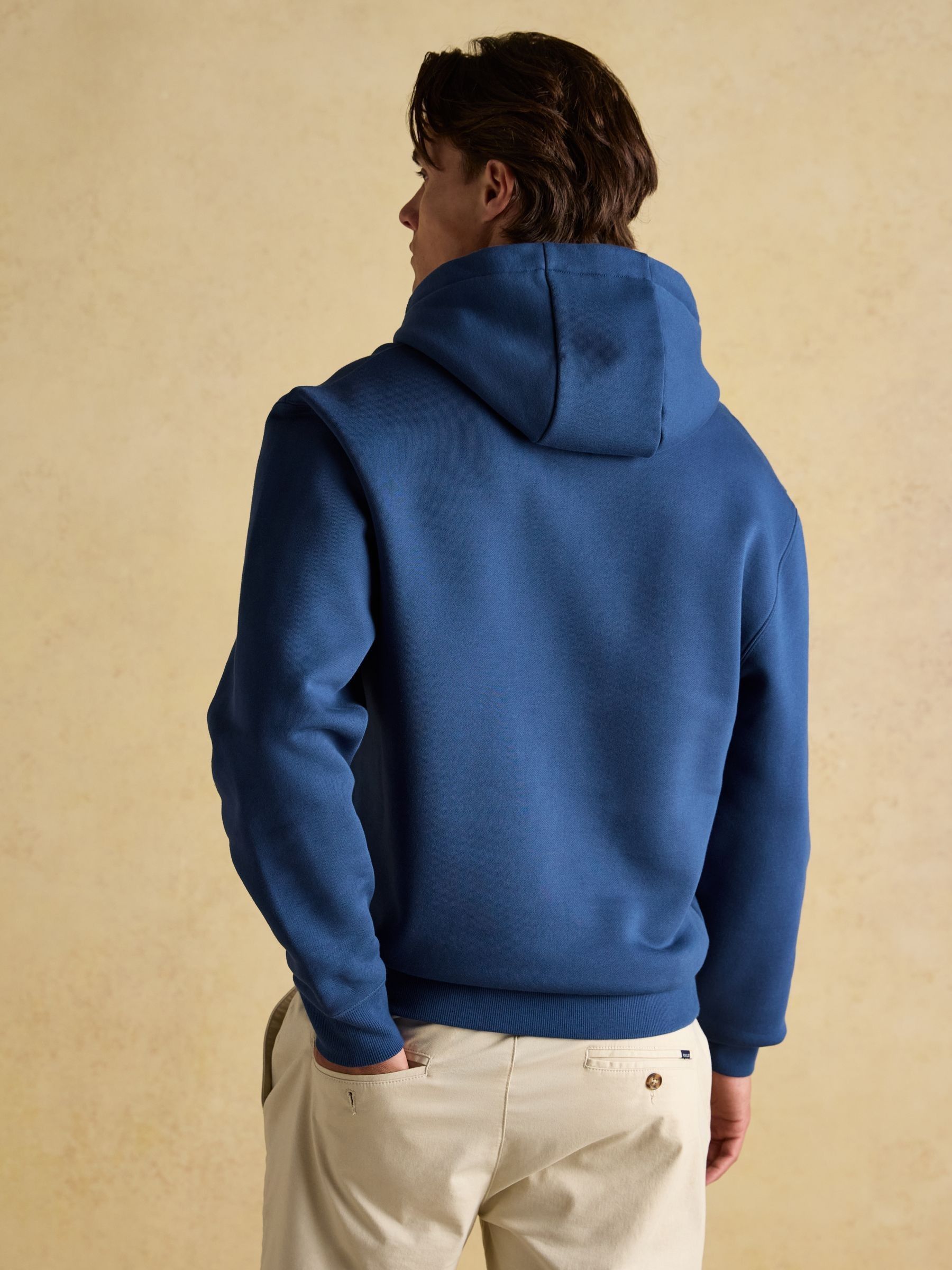Jenkins Blue Brushed Cotton Jersey Hoodie - Image 2 of 8