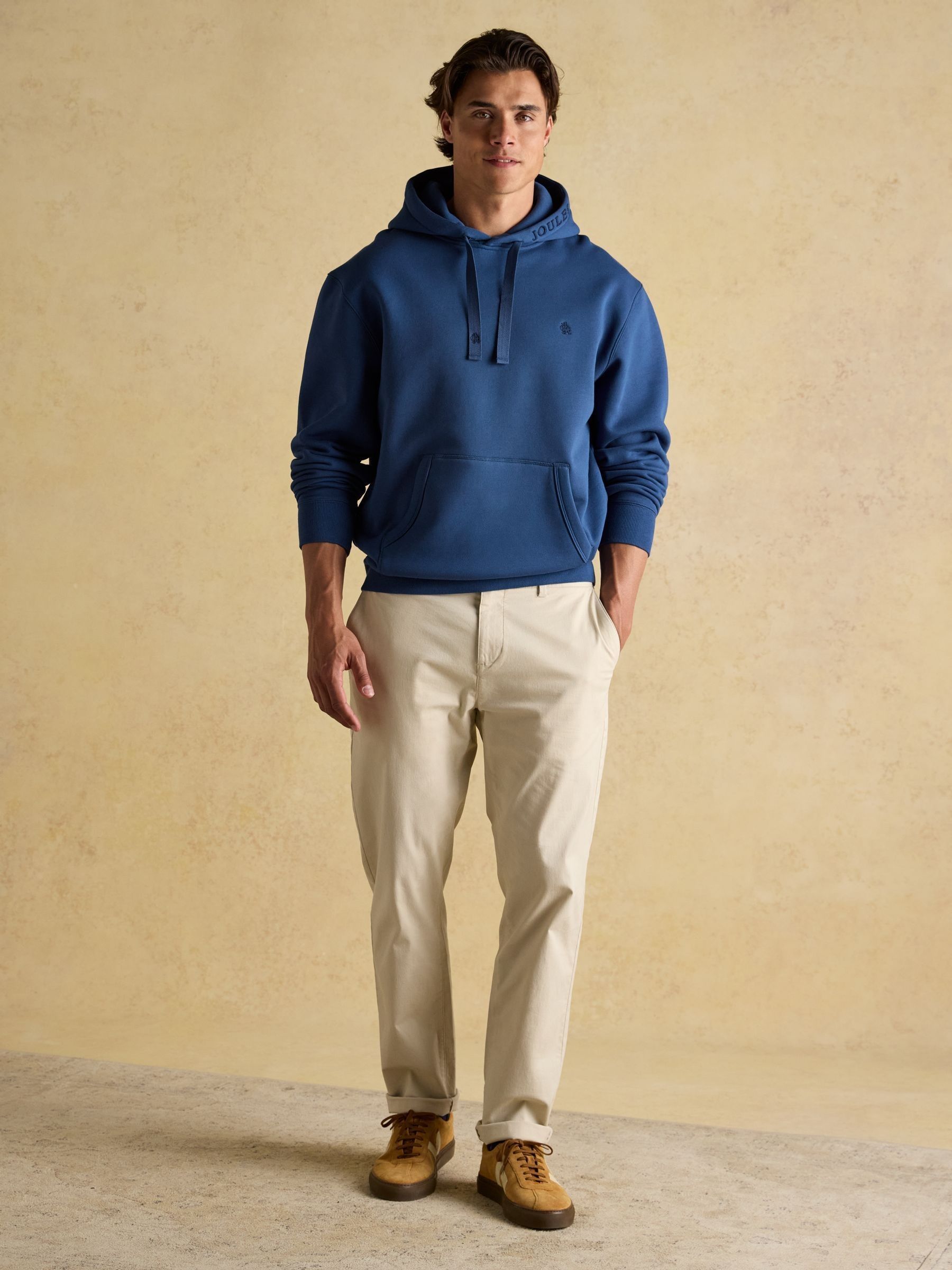 Jenkins Blue Brushed Cotton Jersey Hoodie - Image 4 of 8